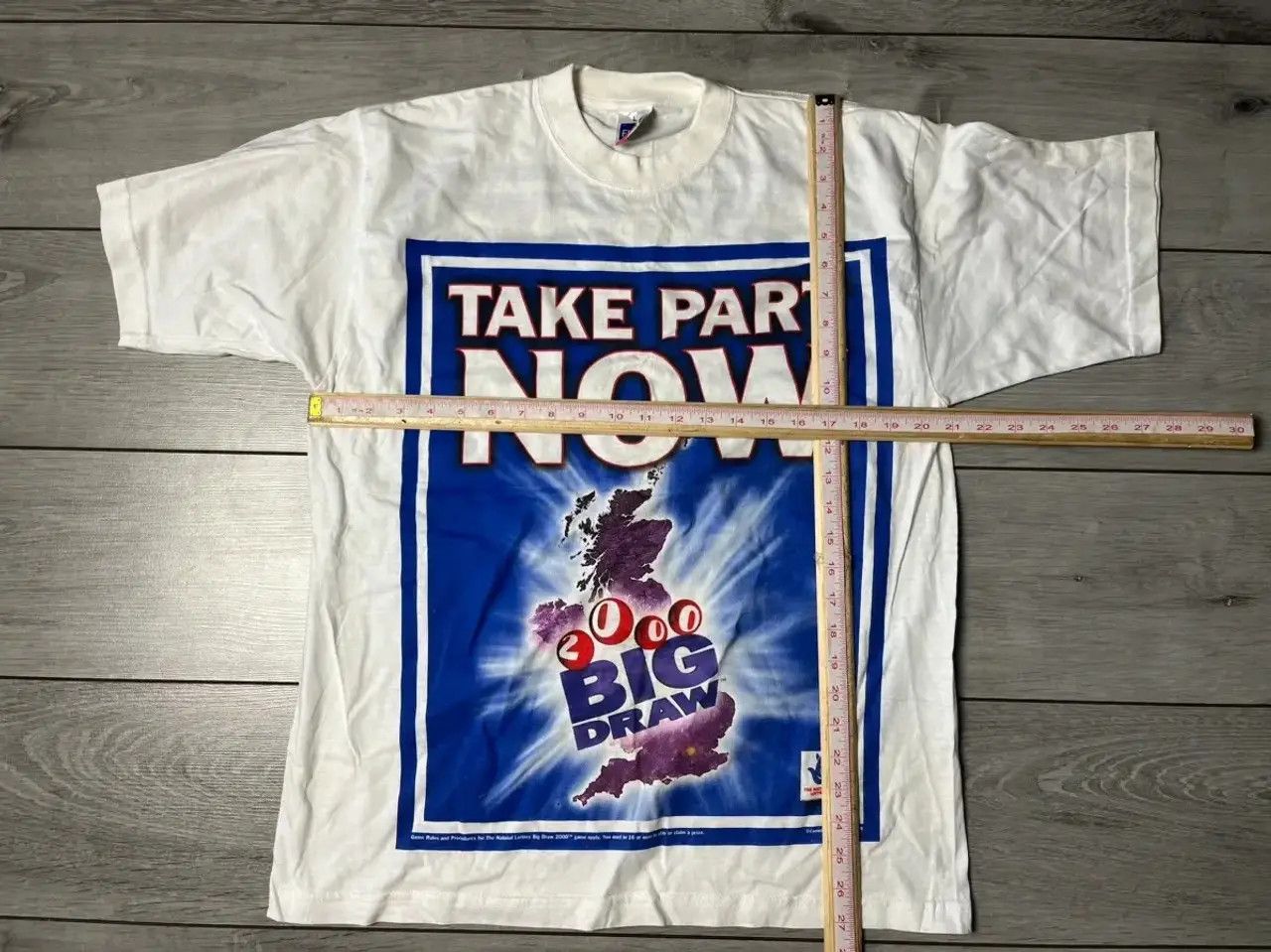 Band Tees The national lottery T-shirt 90s vintage size Large Size US L / EU 52-54 / 3 - 6 Thumbnail