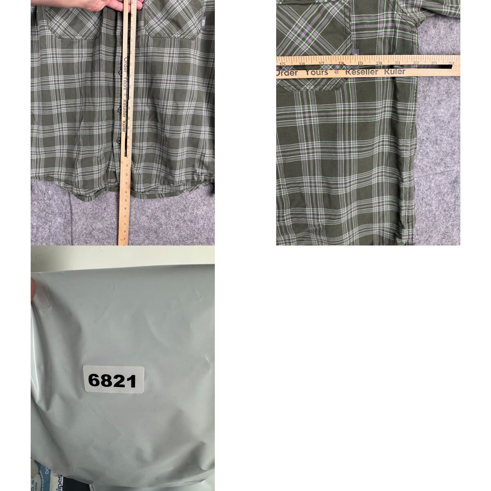 Vintage Stio Miter Flannel Shirt Men XL Green Button Up Pockets Long Sleeve Plaid Casual Workwear Outdoorwear Size US XL / EU 56 / 4 - 8 Thumbnail