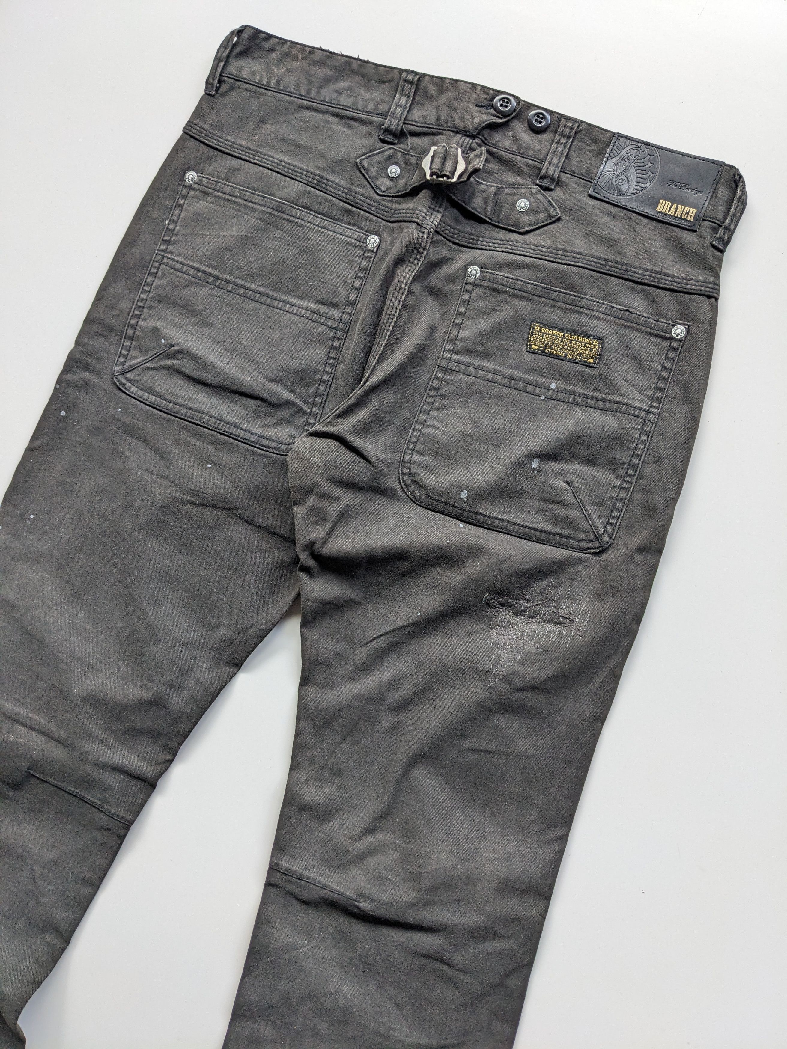 If Six Was Nine × Japanese Brand × Le Grande Bleu (L.G.B.) Branch Ego Trapping distressed buckle back Size US 33 - 1 Thumbnail
