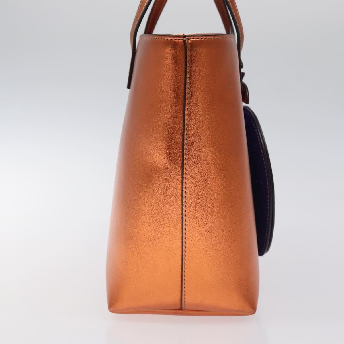 Gucci GUCCI Hand Bag Leather Bronze Size ONE SIZE - 3 Thumbnail