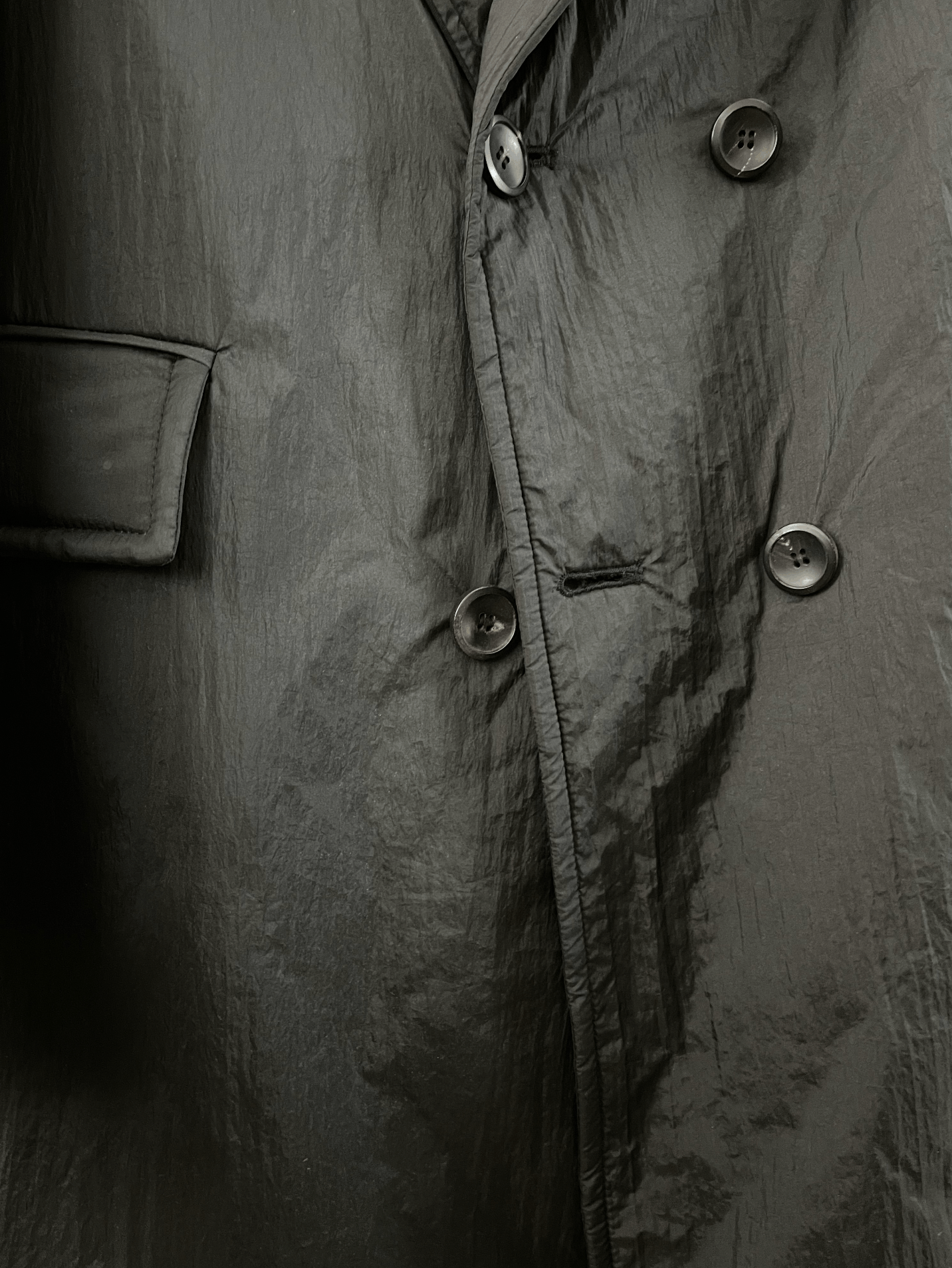 Other Nylon Padded Double Breasted Coat Size US L / EU 52-54 / 3 - 3 Thumbnail