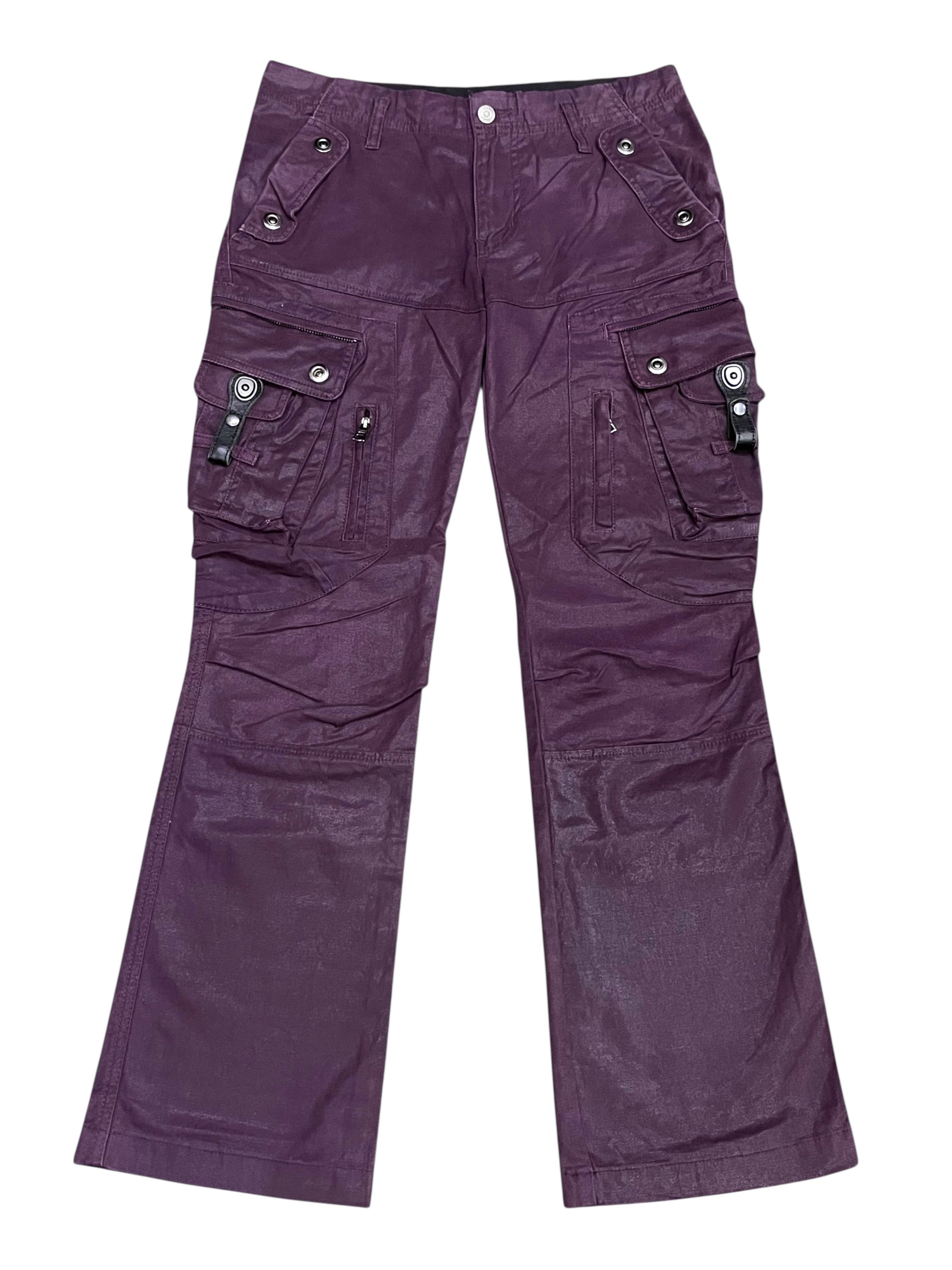 Tornado Mart 🔥90’s TORNADO MART Waxed Cotton Bondage Pocket Cargo Flared Size US 30 / EU 46 - 2 Thumbnail