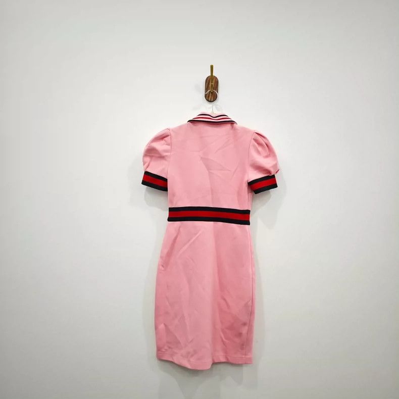 Gucci Gucci Pink, red and green striped dress 2505-Nextarrow Size XS / US 0-2 / IT 36-38 - 4 Thumbnail