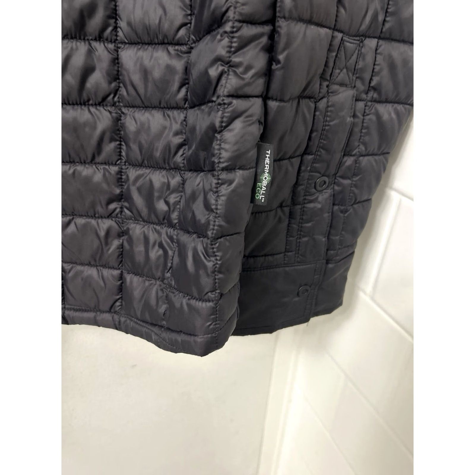 The North Face The North Face Thermoball Eco Puffer Shirt Jacket Mens Medium Black Snap L/S Size US M / EU 48-50 / 2 - 5 Thumbnail