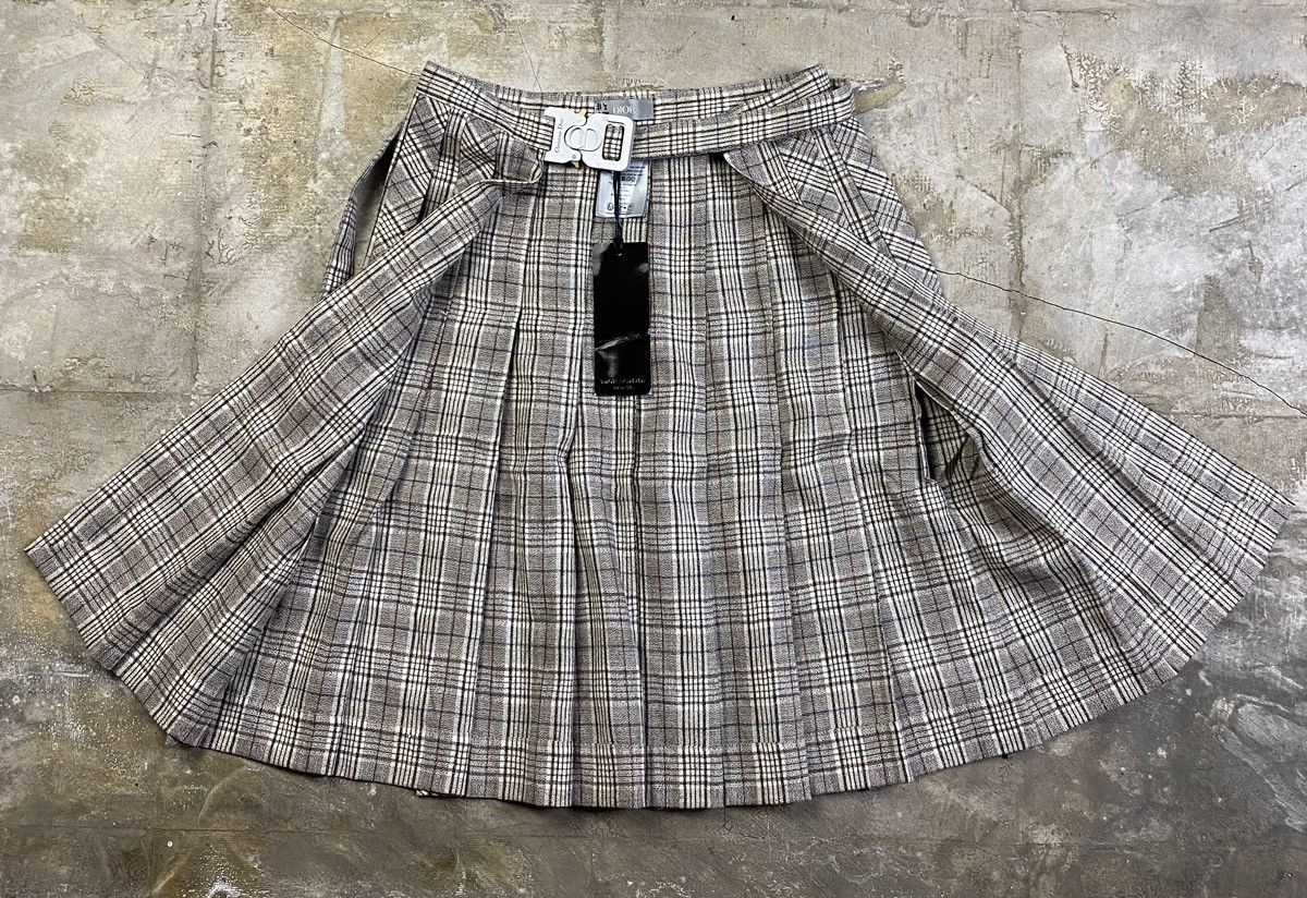 Dior Dior - FW23 Wool Kilt Logo Buckle Size US 26 / EU 42 - 8 Thumbnail
