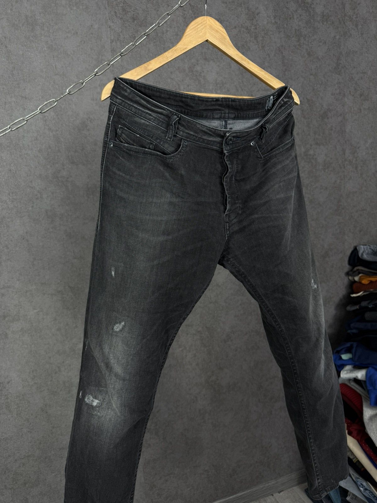 Diesel Diesel Akee designer distressed denim jeans Size US 34 / EU 50 - 3 Thumbnail