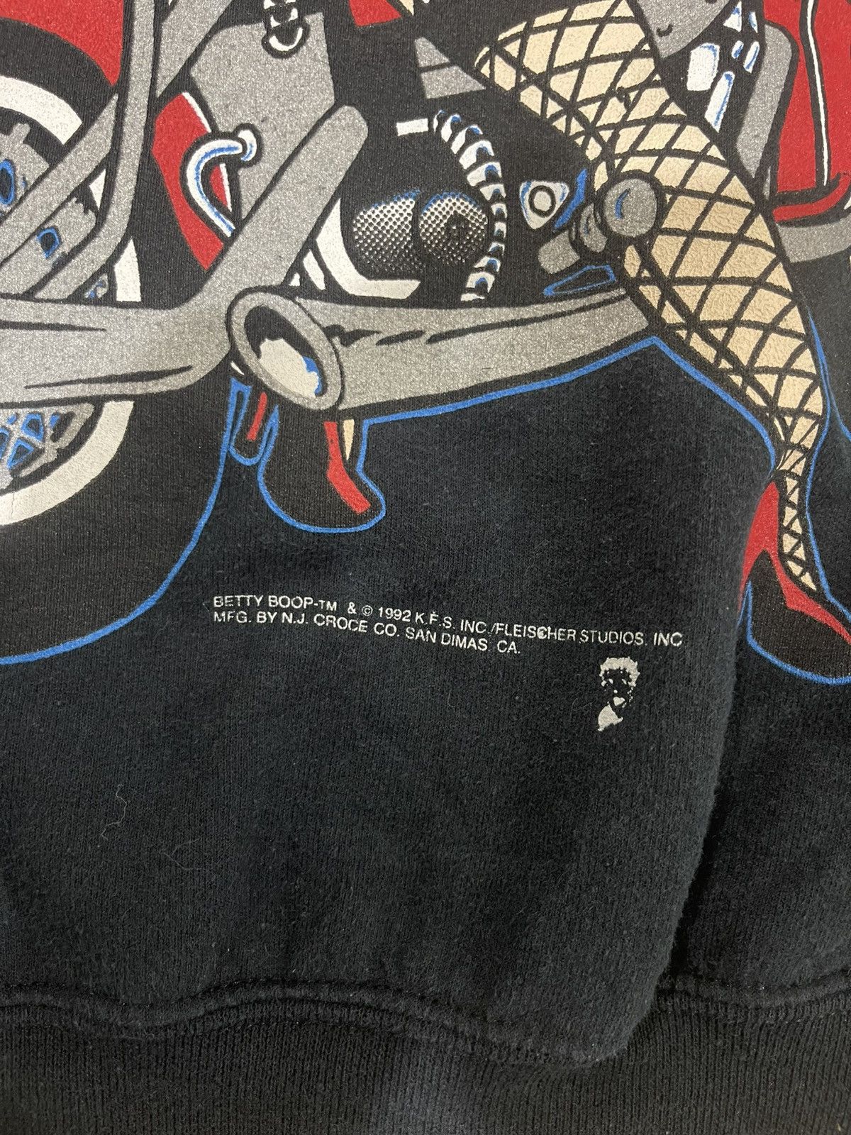 Vintage Vintage 90's Betty Boop Motorcycle Crewneck Sweatshirt Size US M / EU 48-50 / 2 - 8 Thumbnail