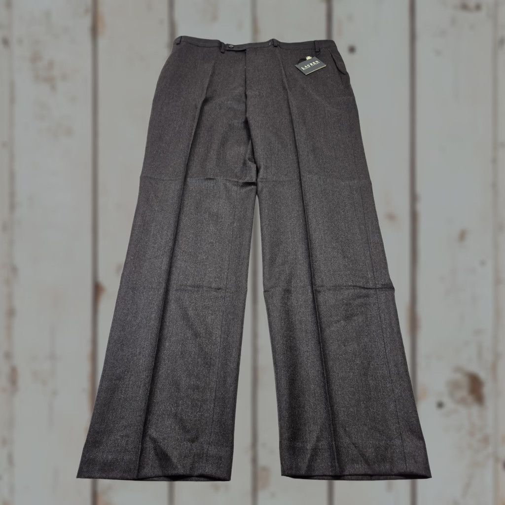 Ralph Lauren VINTAGE Lauren Ralph Lauren Dress Pants Mens 40x34 Brown Wool Pleated Classic NWT Size US 40 / EU 56 - 1 Thumbnail