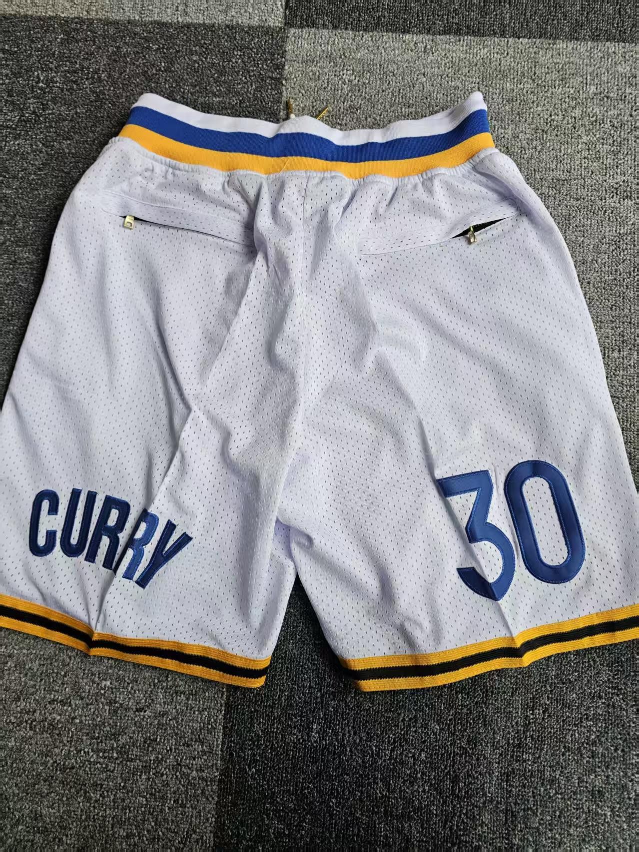 NBA Warriors #30 Stephen Curry Short With Pocket Large Size Size US 36 / EU 52 - 2 Thumbnail