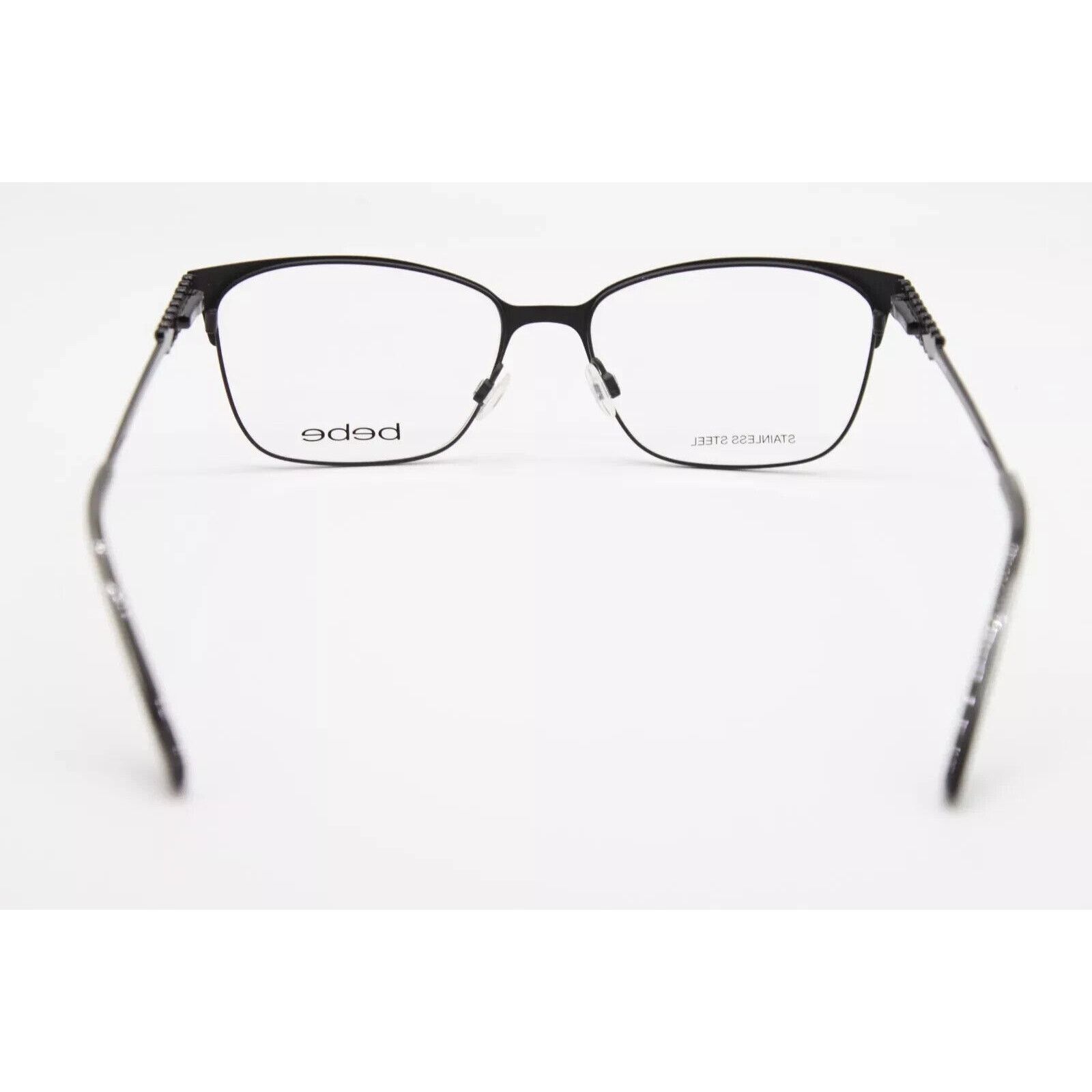 Bebe BEBE BB5155 001 JET MATTE BLACK SWAROVSKI FRAMES EYEGLASSES Size ONE SIZE - 3 Thumbnail