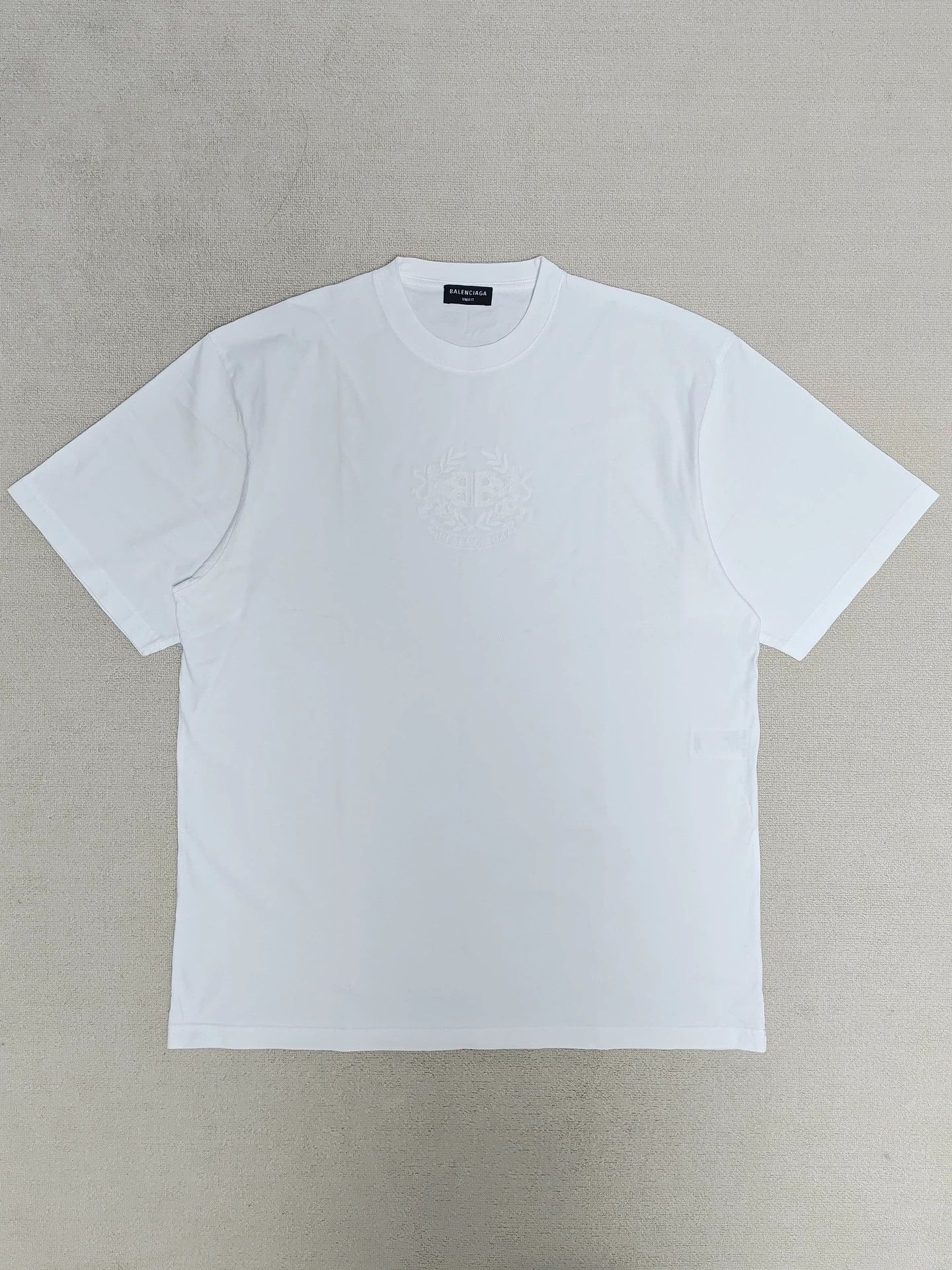 Balenciaga White GITD Lion's Laurel Boxy T-Shirt | Grailed