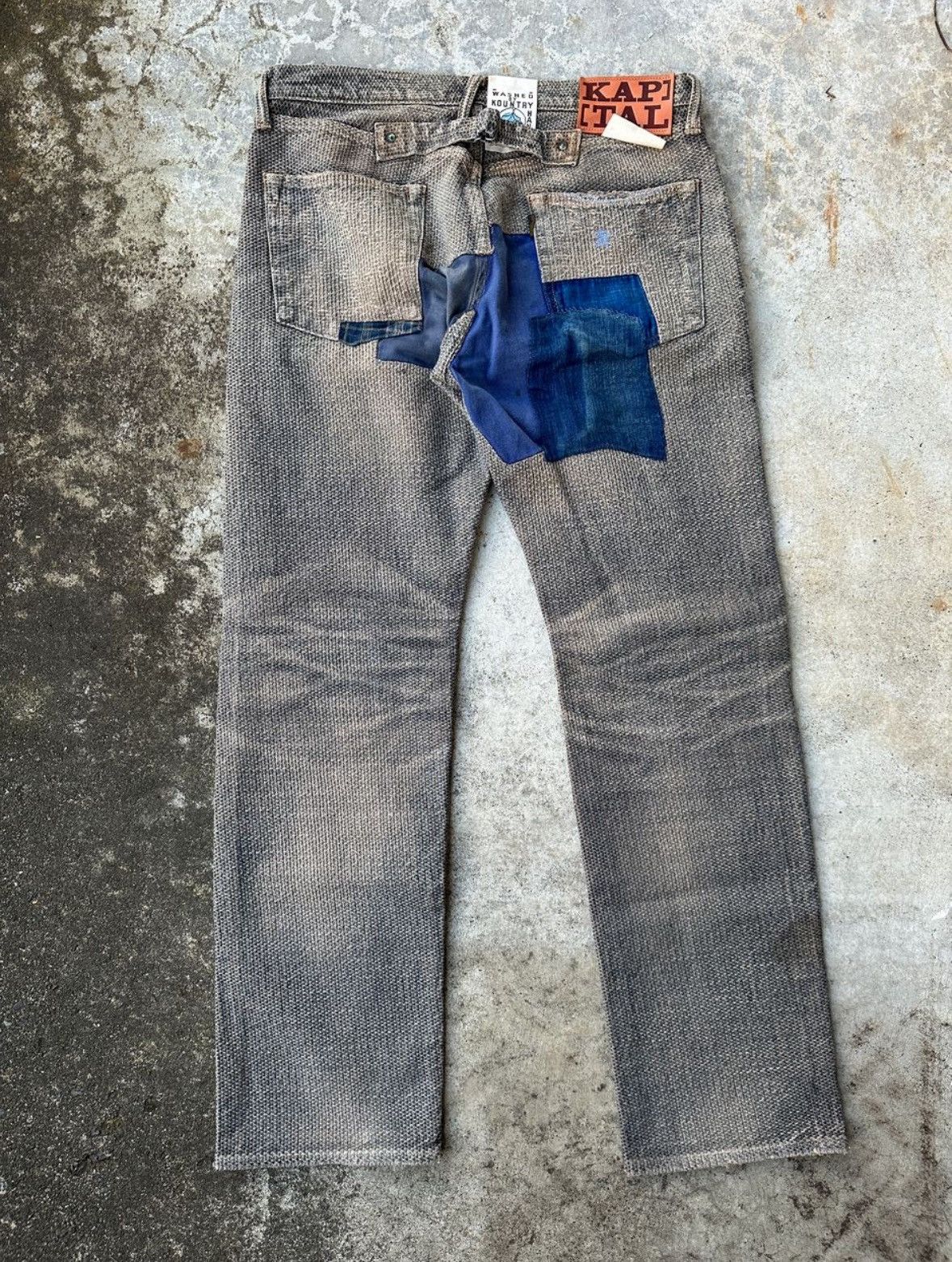 Kapital 2015 Kountry Buckle Back Boro Century Denim Patchwork Size US 34 / EU 50 - 2 Thumbnail