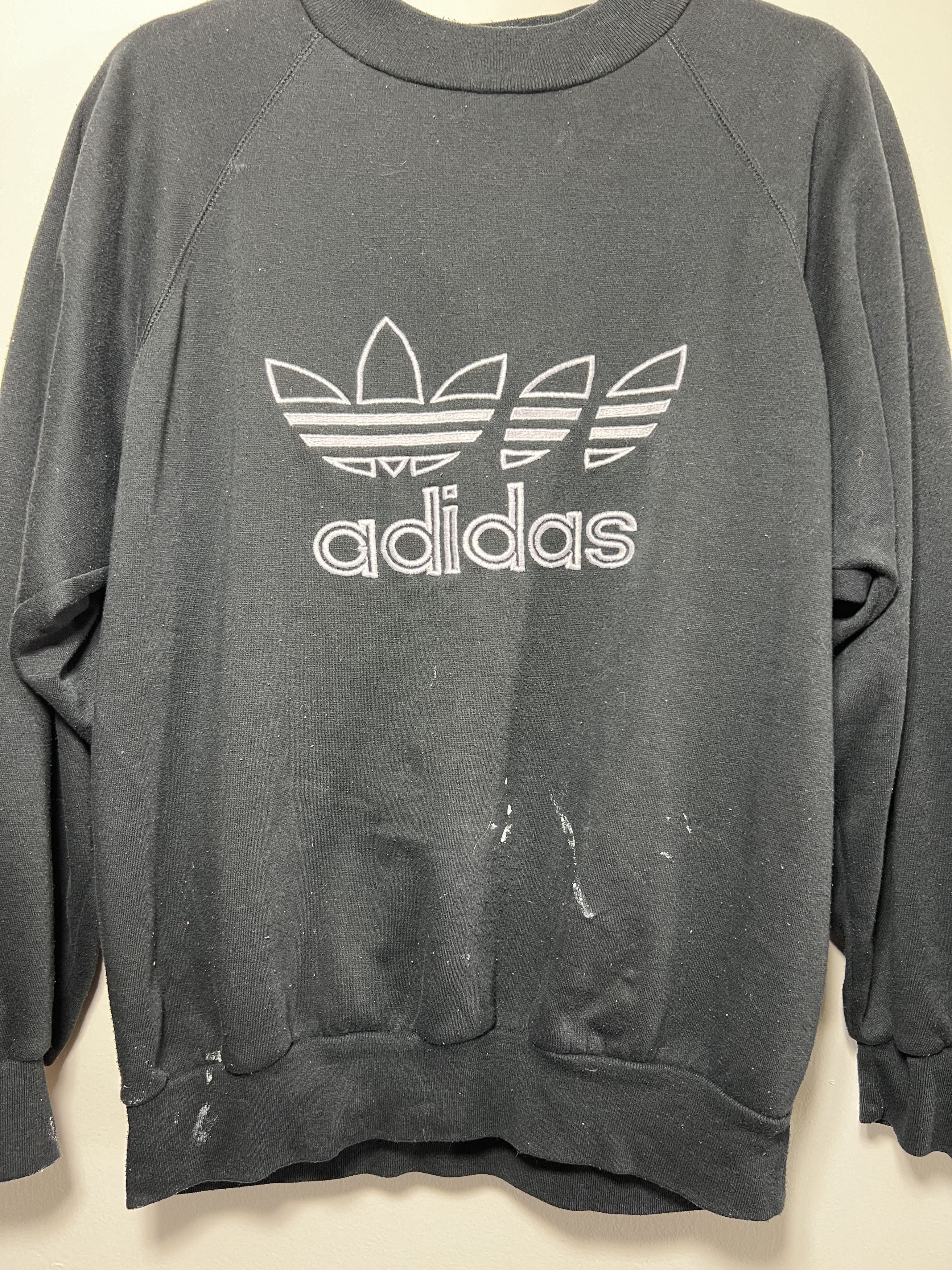 Adidas × Logo Athletic × Vintage Vintage 1990's Adidas Logo Pullover Sweatshirt Size US M / EU 48-50 / 2 - 2 Thumbnail