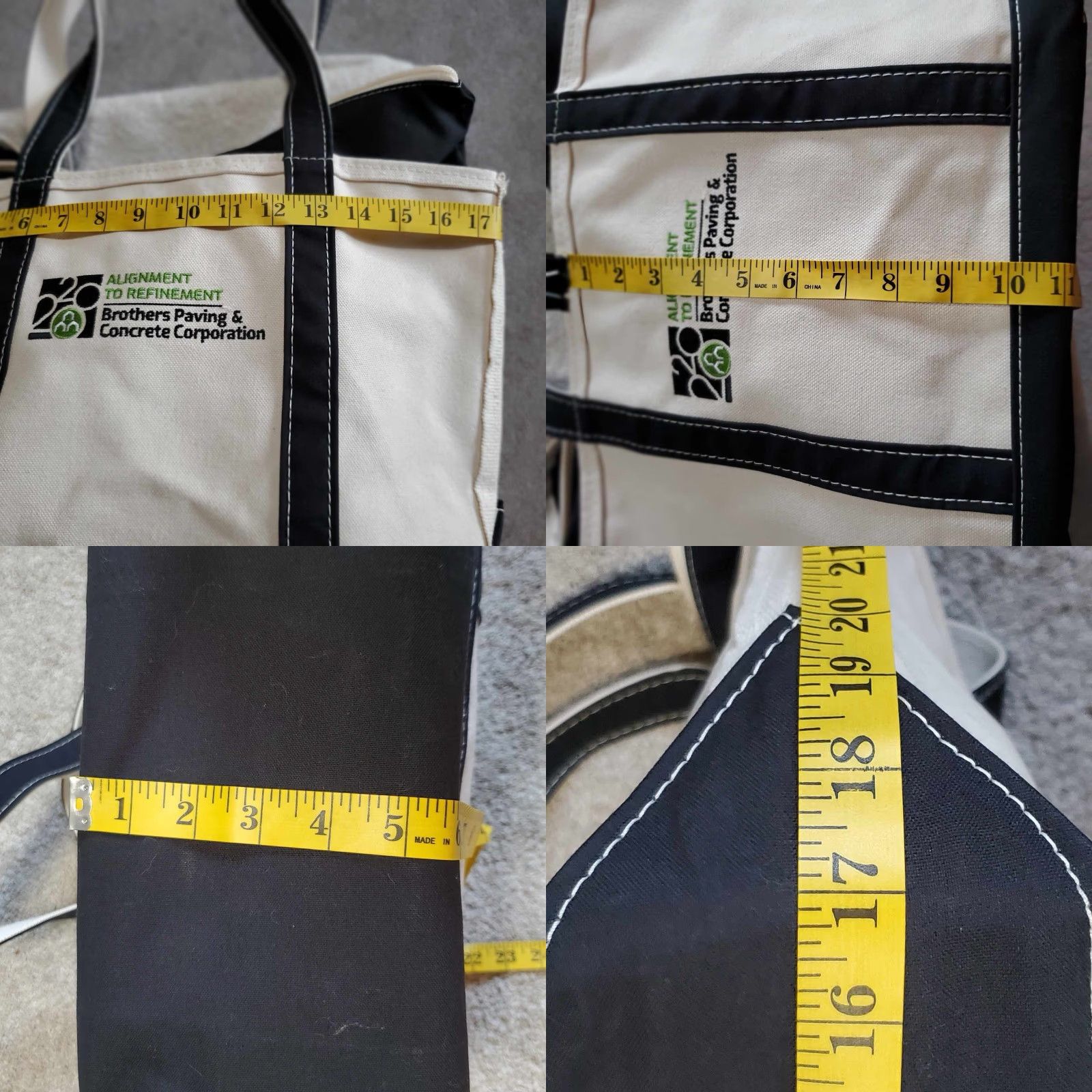 Vintage VINTAGE L.L. Bean Tote Medium Woman Zip Boat USA Embroidered Canvas Tote Zipper Close Top Size M / US 6-8 / IT 42-44 - 8 Thumbnail