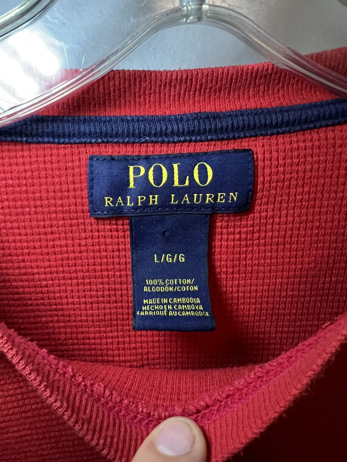 Polo Ralph Lauren Vintage Polo Ralph Lauren bear embroidery thermal longsleeve Size US L / EU 52-54 / 3 - 3 Thumbnail