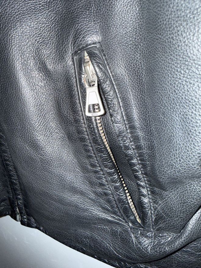 Maison Margiela Leather Cafe Racer Jacket Size US L / EU 52-54 / 3 - 11 Thumbnail