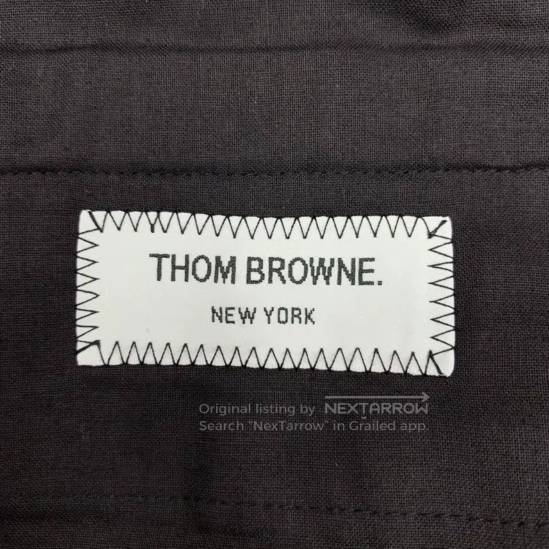 Thom Browne Thom Browne Blue and black cotton casual long pants Size US 40 / EU 56 - 6 Thumbnail