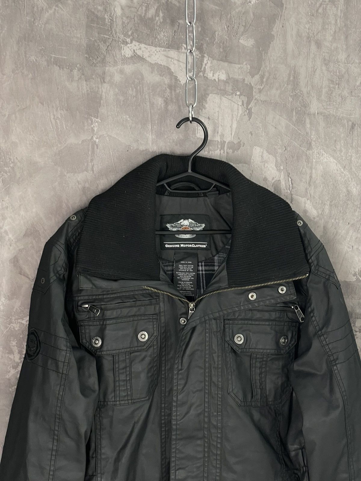 Harley Davidson Vintage Harley Davidson Cargo Y2K Bondage Jacket Size US M / EU 48-50 / 2 - 7 Thumbnail