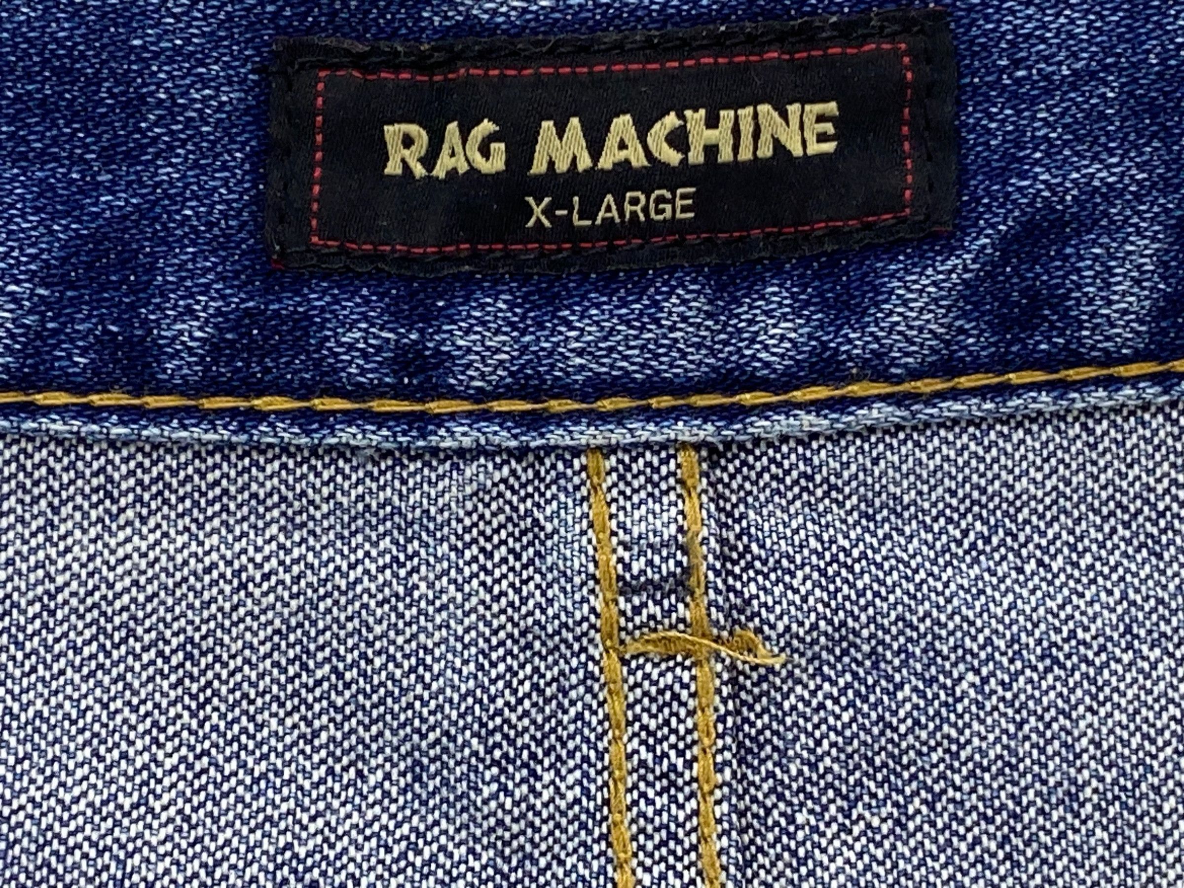 Japanese Brand Rag Machine Baggy Jeans Hip Hop Jeans Size US 34 / EU 50 - 9 Thumbnail