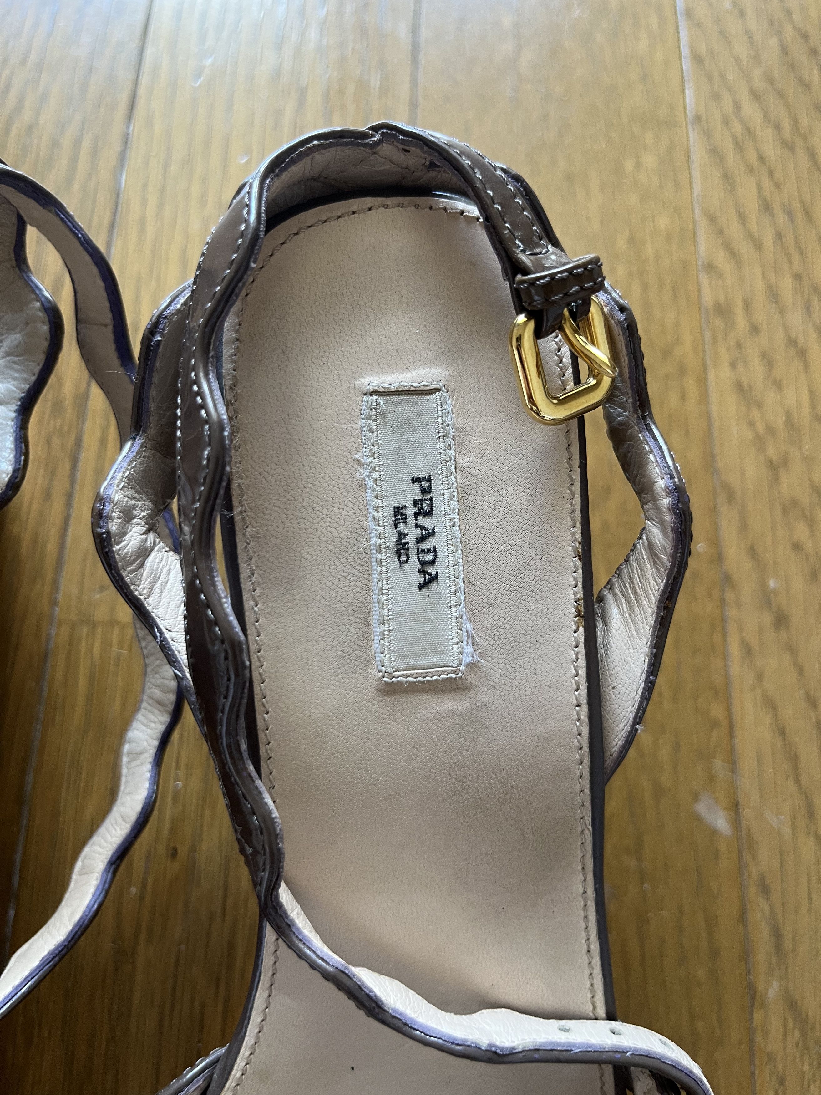 Prada Prada brown wedge heels. Size US 6.5 / IT 36.5 - 3 Thumbnail
