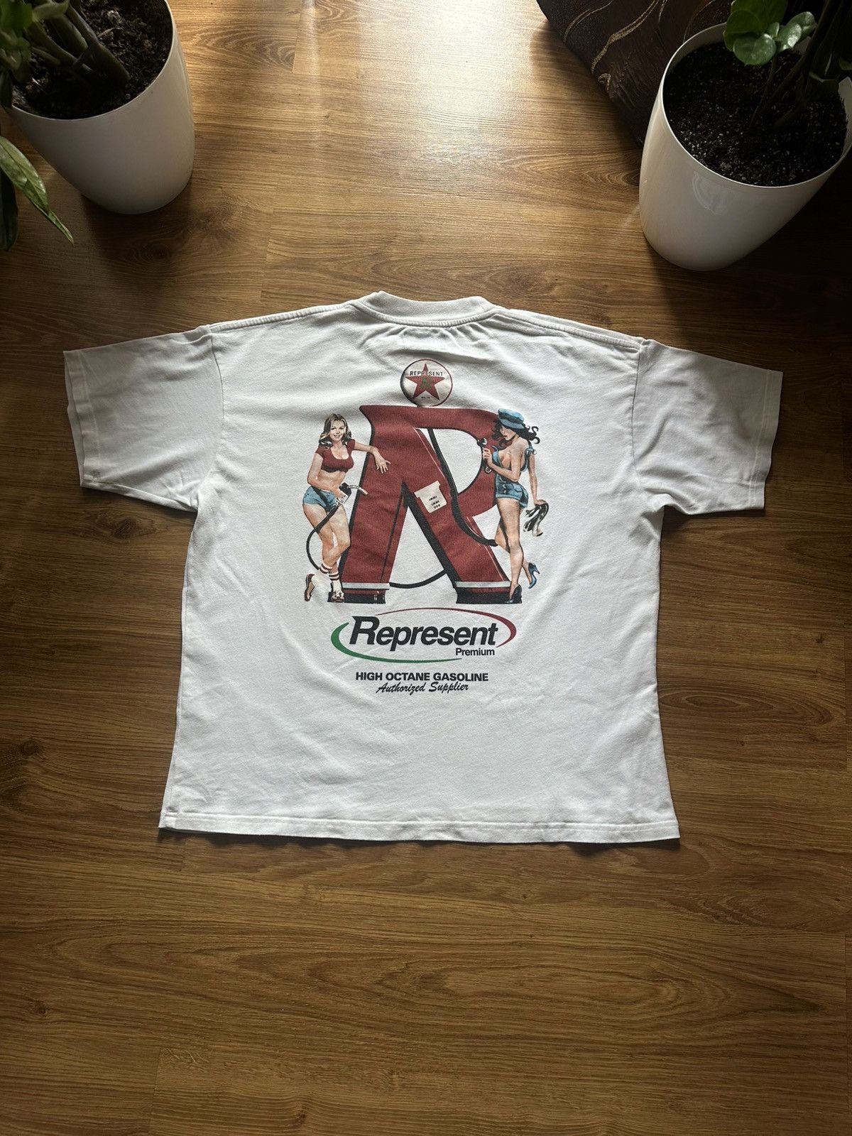 Designer × Represent Clo. Represent High Octane Gasoline Girls Logo T-Shirt Tee Size US L / EU 52-54 / 3 - 2 Thumbnail