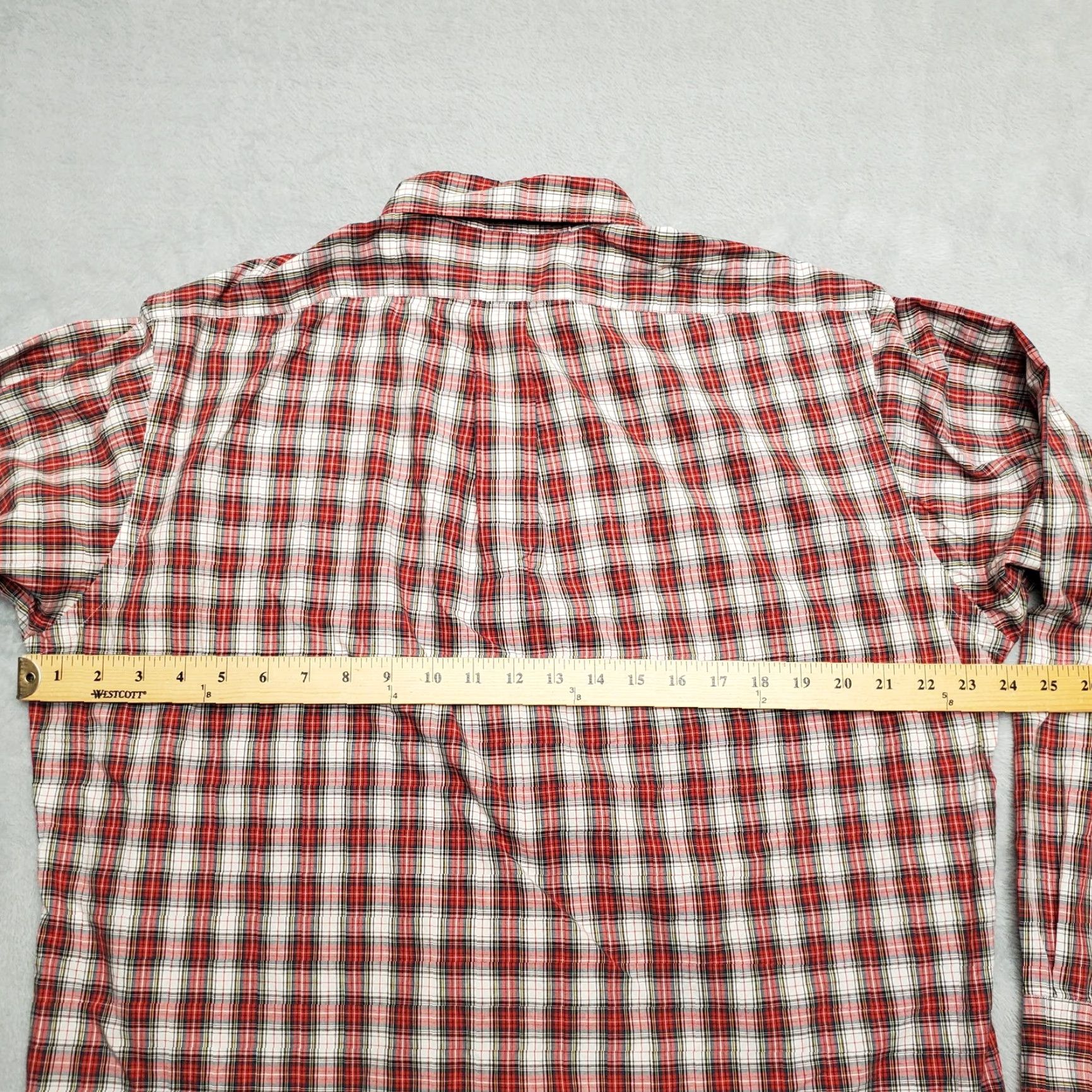 Polo Ralph Lauren VTG Ralph Lauren Shirt Mens 16 Red Plaid Yarmouth 100% Cotton Long Sleeve Button Up Shirt Mens Red Plaid Size US S / EU 44-46 / 1 - 6 Thumbnail