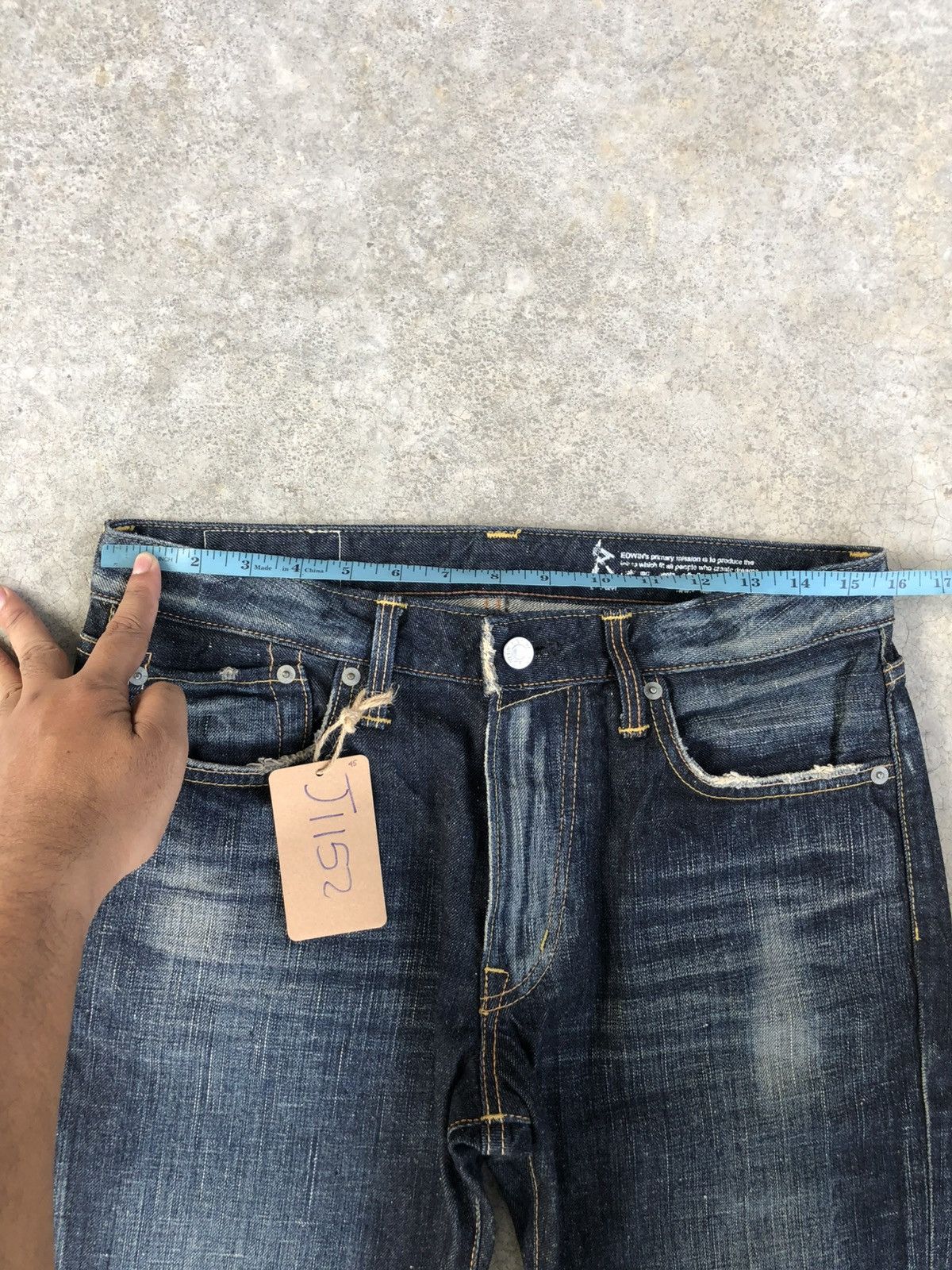 If Six Was Nine Japanese Edwin 511 R Flared Jeans Distressed Jeans Size US 31 - 19 Thumbnail