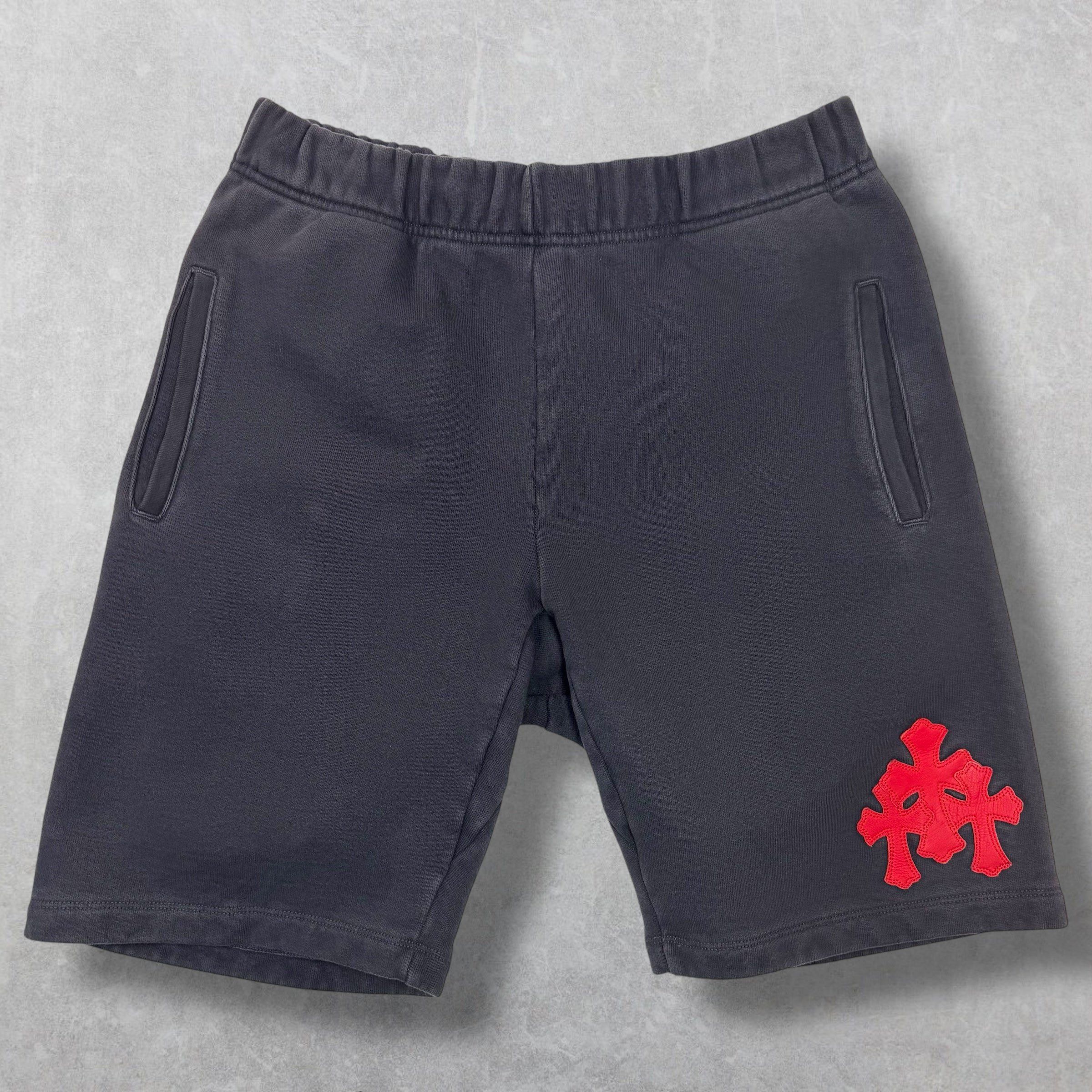 Chrome Hearts Chrome Hearts Red Triple Cross Paper Jam Shorts M Size US 30 / EU 46 - 1 Thumbnail