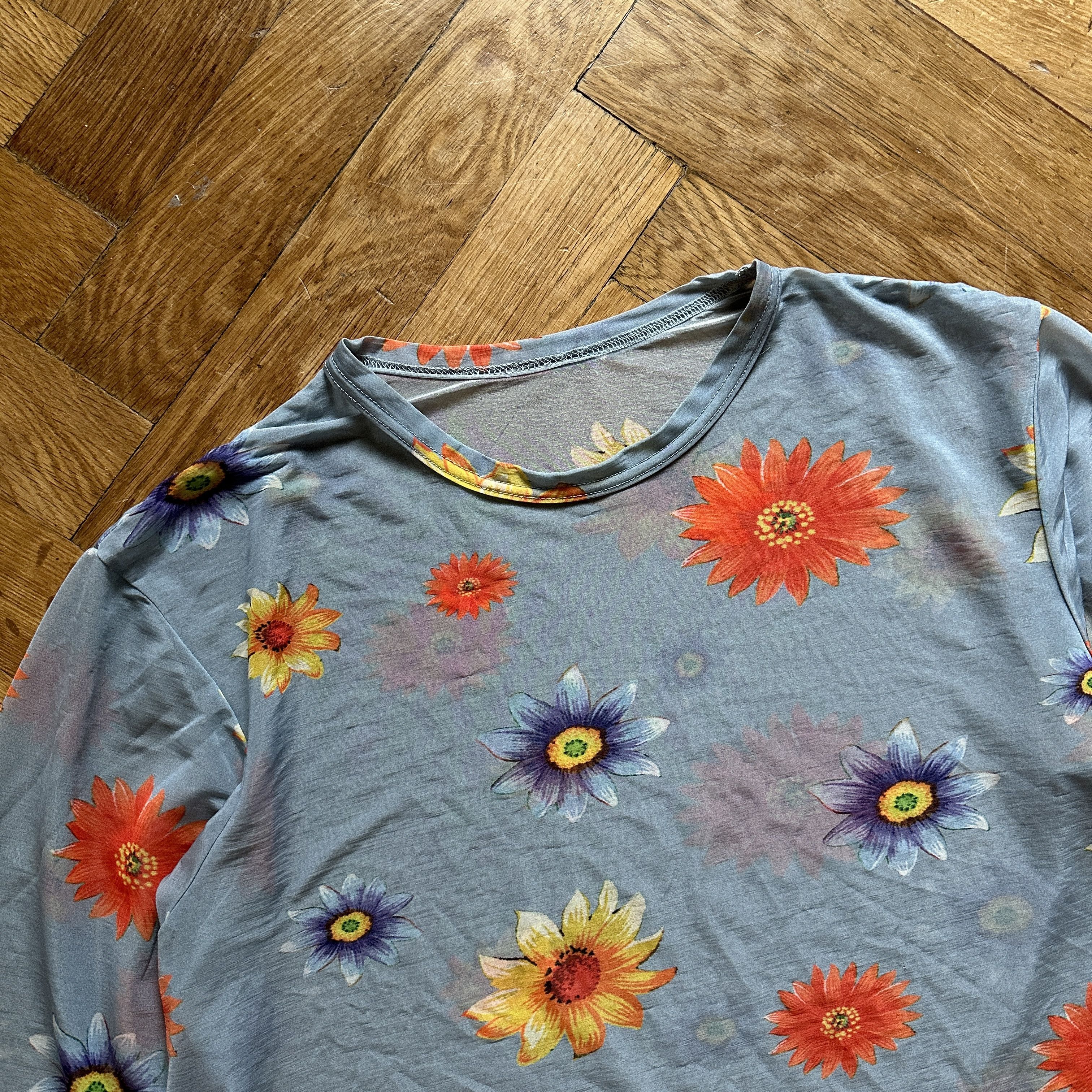 Yohji Yamamoto Pour Homme SS02 Floral Sheer Shirt Size US XL / EU 56 / 4 - 3 Thumbnail