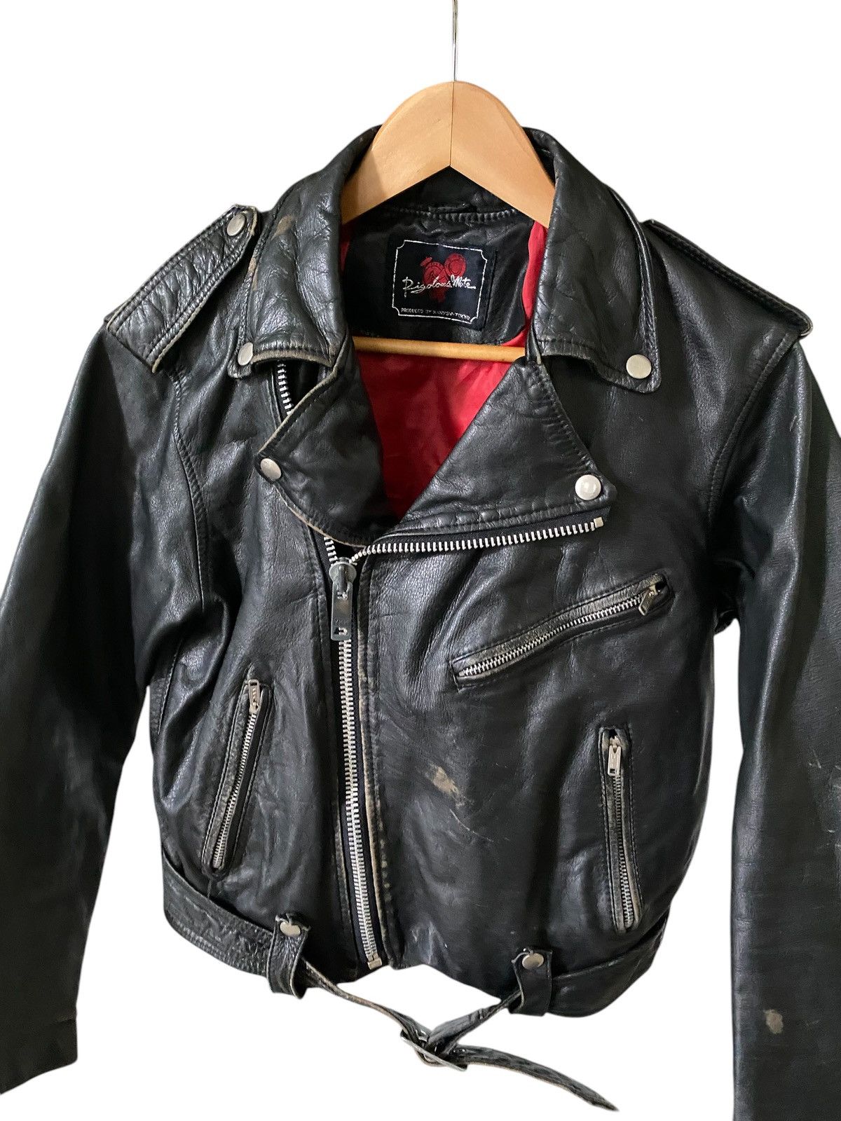 Japanese Brand Kakushi Tokyo Leather Perfecto Punk jacket nice design Size US M / EU 48-50 / 2 - 10 Thumbnail