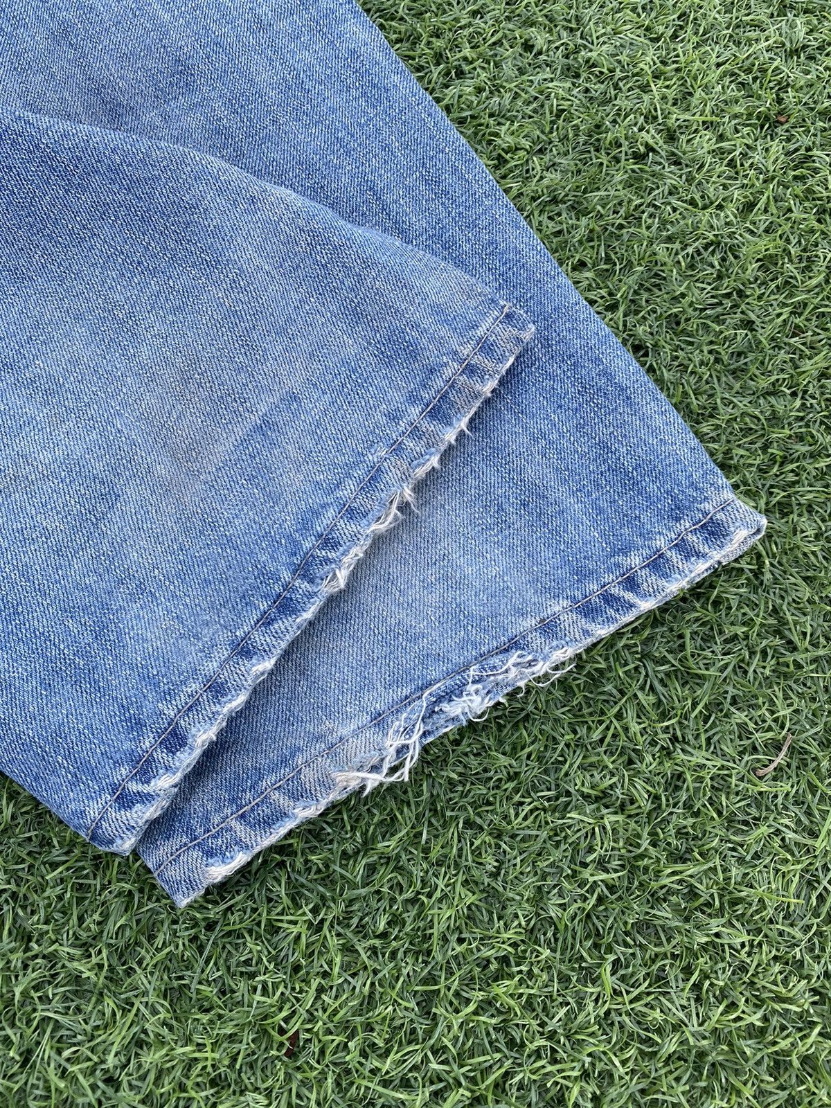 Stussy × Vintage STUSSY ROUGH AND RUGGED WORKGEAR DISTRESSED SS LOGO JEANS 🎱 Size US 34 / EU 50 - 5 Thumbnail