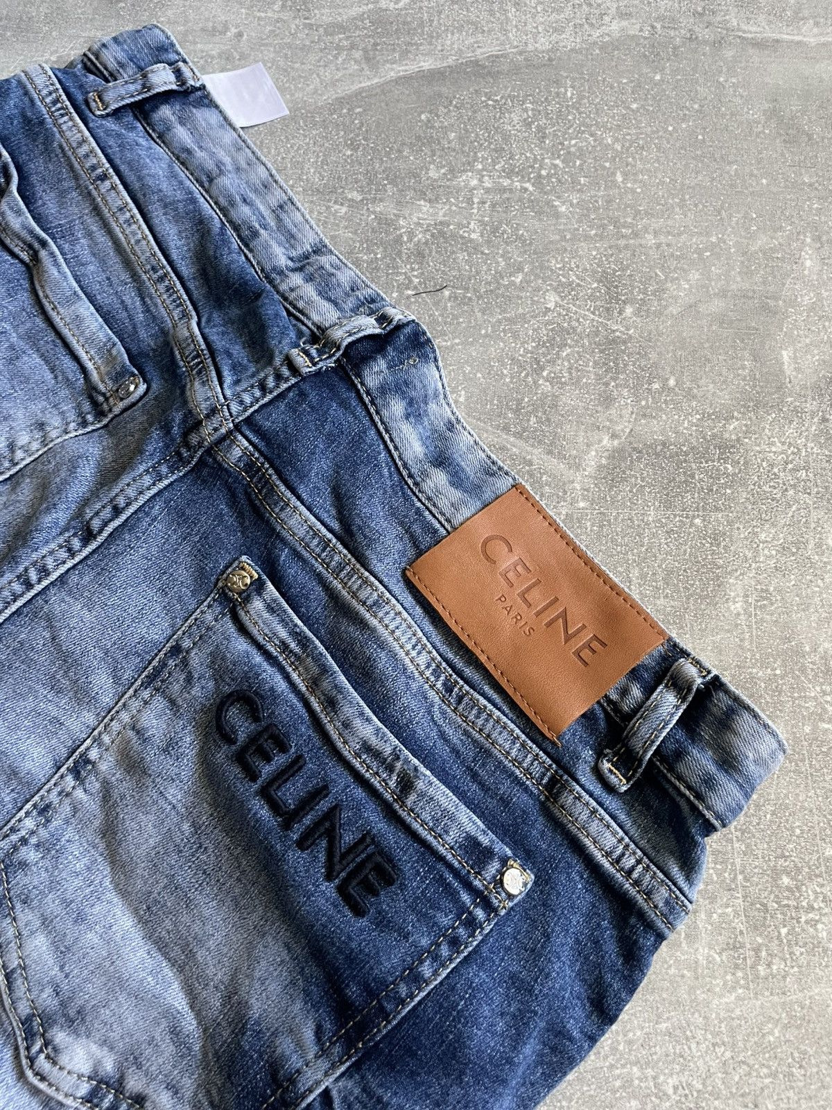 Celine Celine Paris Jeans Monogramm denim pants old money Size 33" - 3 Thumbnail