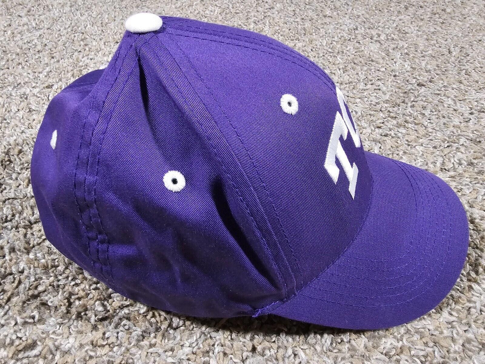 Designer TCU Horned Frogs Captivating Headgear Strapback Purple Hat Size ONE SIZE - 4 Thumbnail