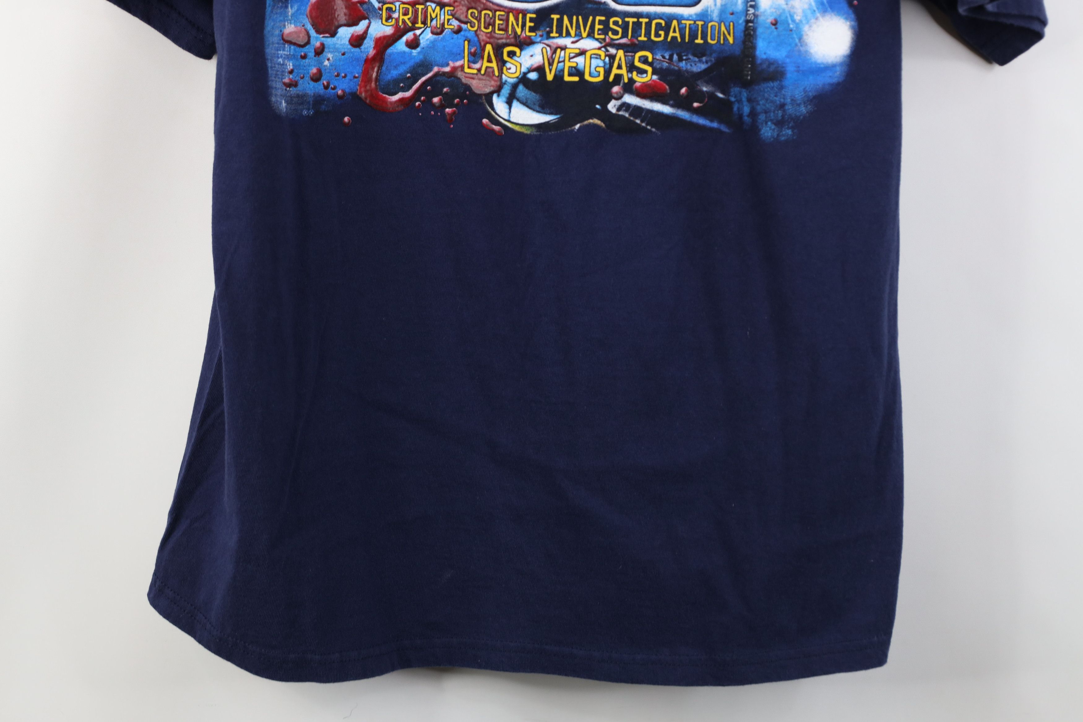 Vintage Vintage 90s Y2K CSI Las Vegas Short Sleeve T-Shirt Navy Blue Size US M / EU 48-50 / 2 - 3 Thumbnail