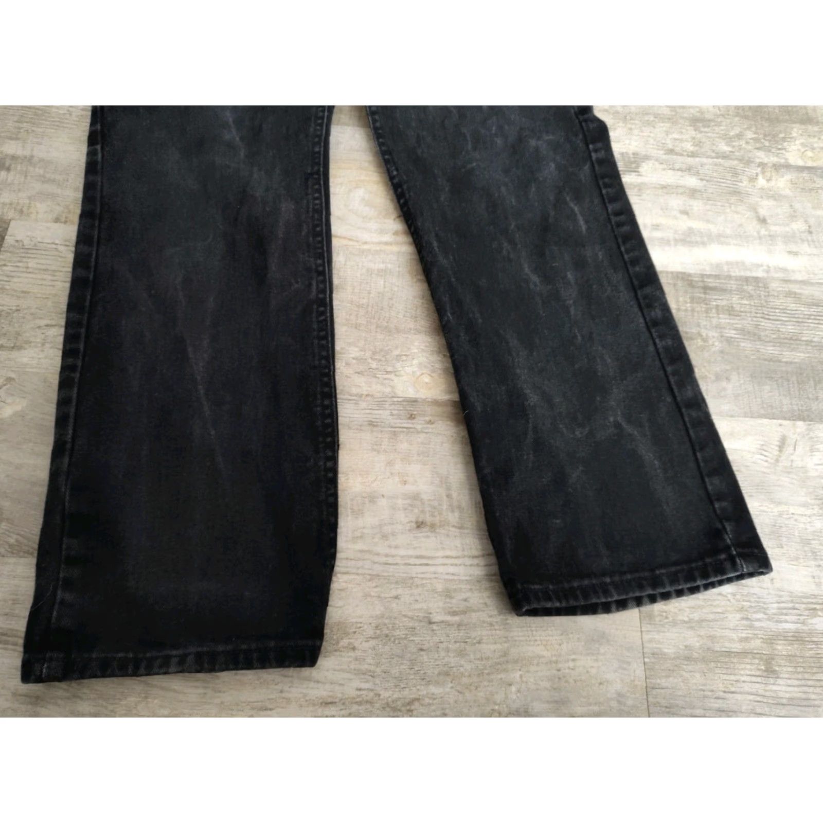 Lee Vintage Lee Jeans Men 36x30 Straight Fit Baggy Black 90s Grunge Made in USA Size US 36 / EU 52 - 2 Thumbnail