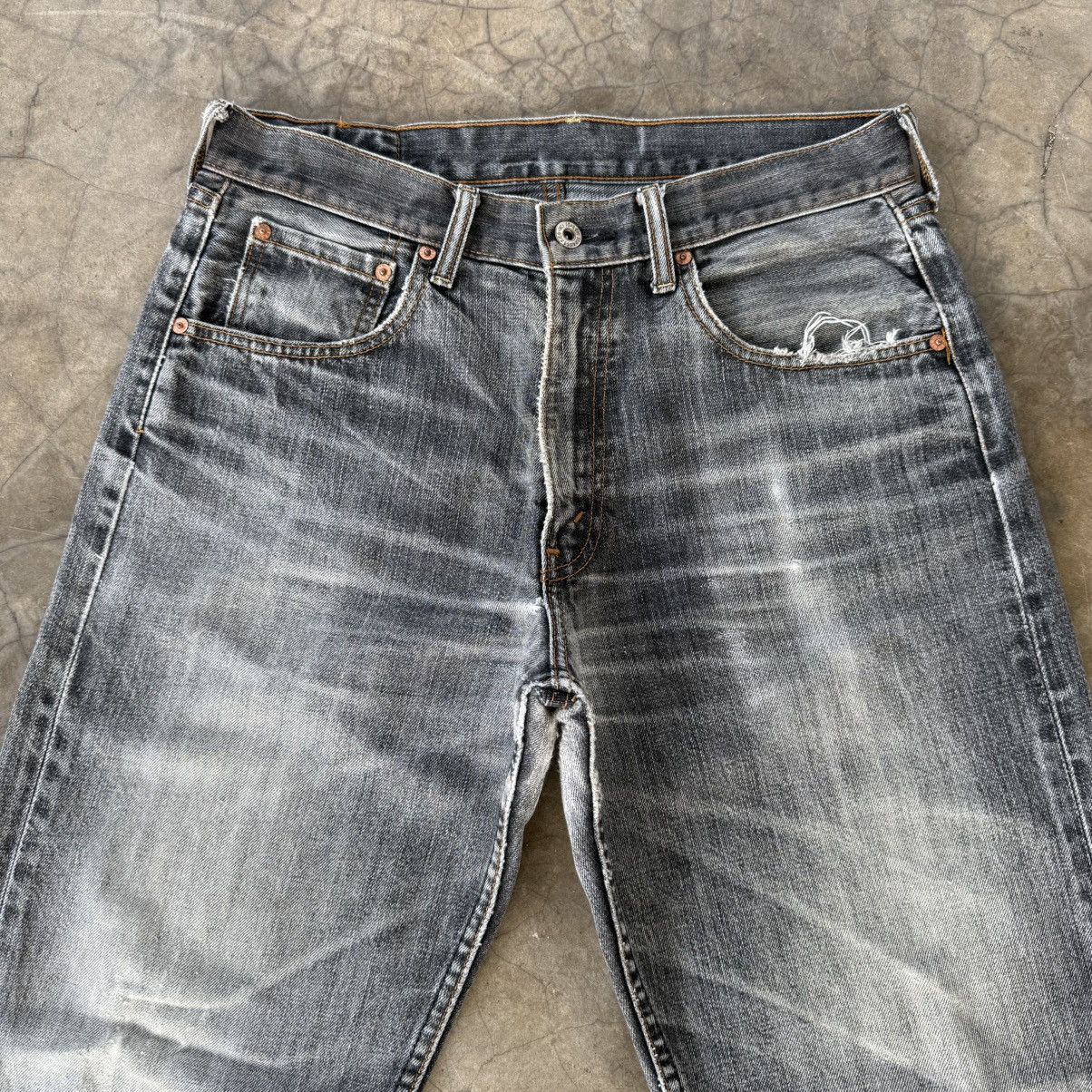 Levi's Vintage Clothing W32x29 Vintage Levi's 503 Faded Black Denim Jean Pants Size US 32 / EU 48 - 3 Thumbnail