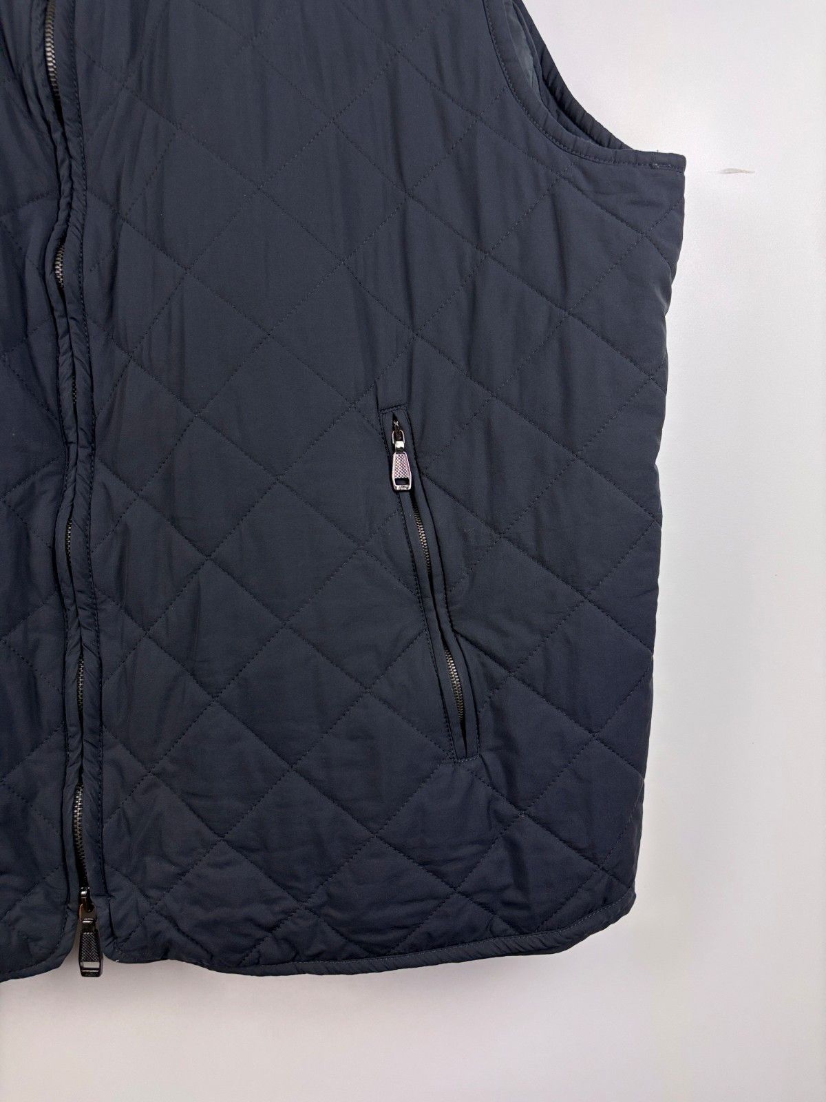 Brioni Brioni Silk SWL600 Quilted Gilet Carry Over Vest Blue 3XL Size US XXL / EU 58 / 5 - 4 Thumbnail