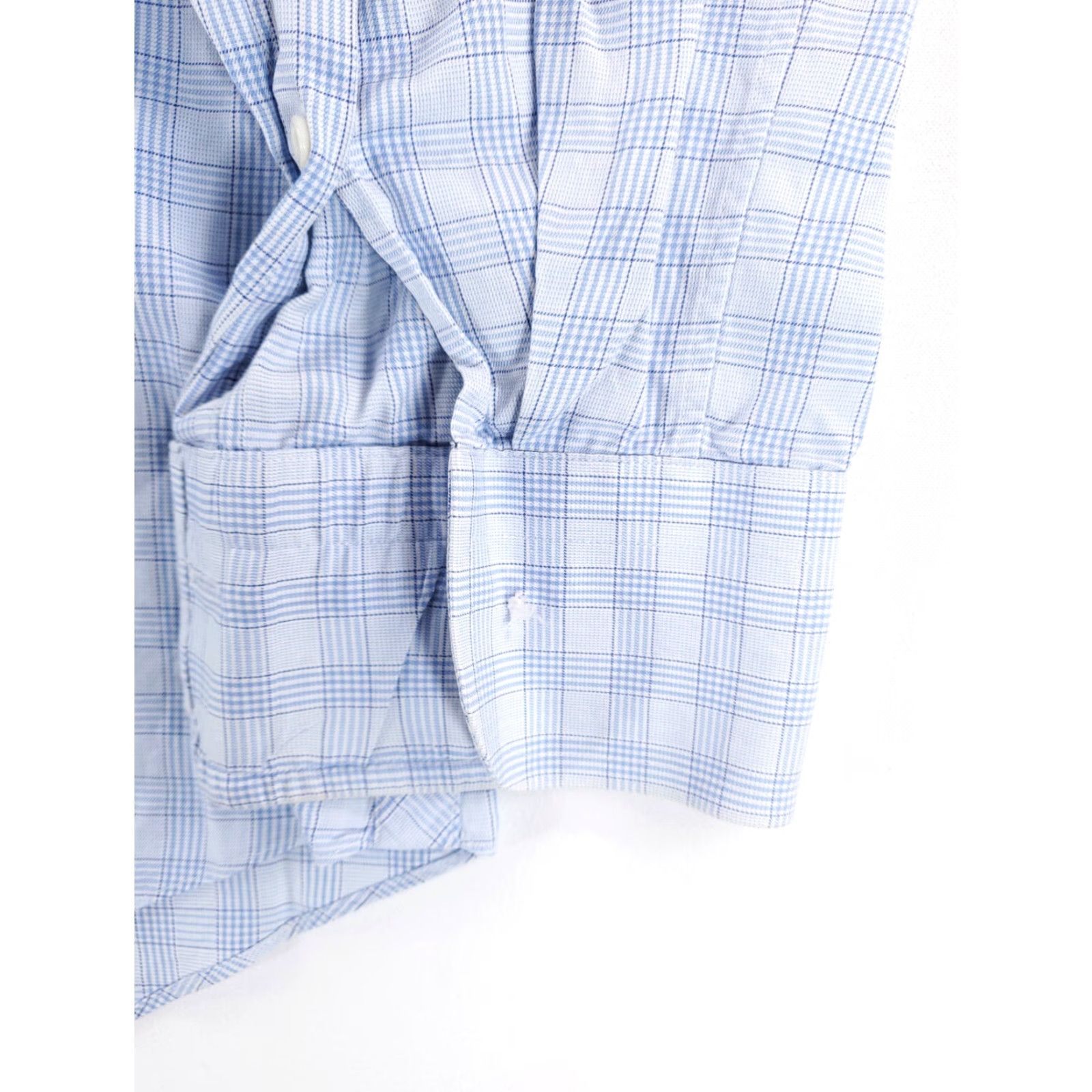 Ermenegildo Zegna VINTAGE Ermenegildo Zegna Blue Check Plaid Button-Up Shirt Long Sleeve Mens 41/16 Blue Plaid Button Up Mens 16 41 16 Size US L / EU 52-54 / 3 - 3 Thumbnail