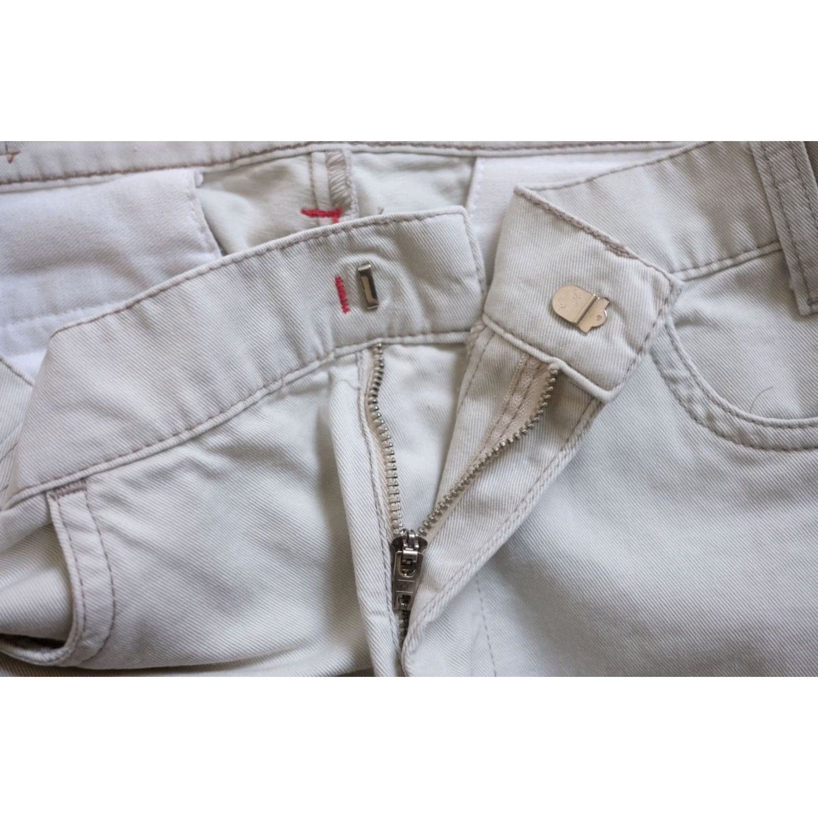 Ralph Lauren VINTAGE RALPH LAUREN FLARE Jeans 8 100% COTTON KHAKI SZ 90s Y2K RETRO POLO JEAN COMPANY Size 30" / US 8 / IT 44 - 7 Thumbnail