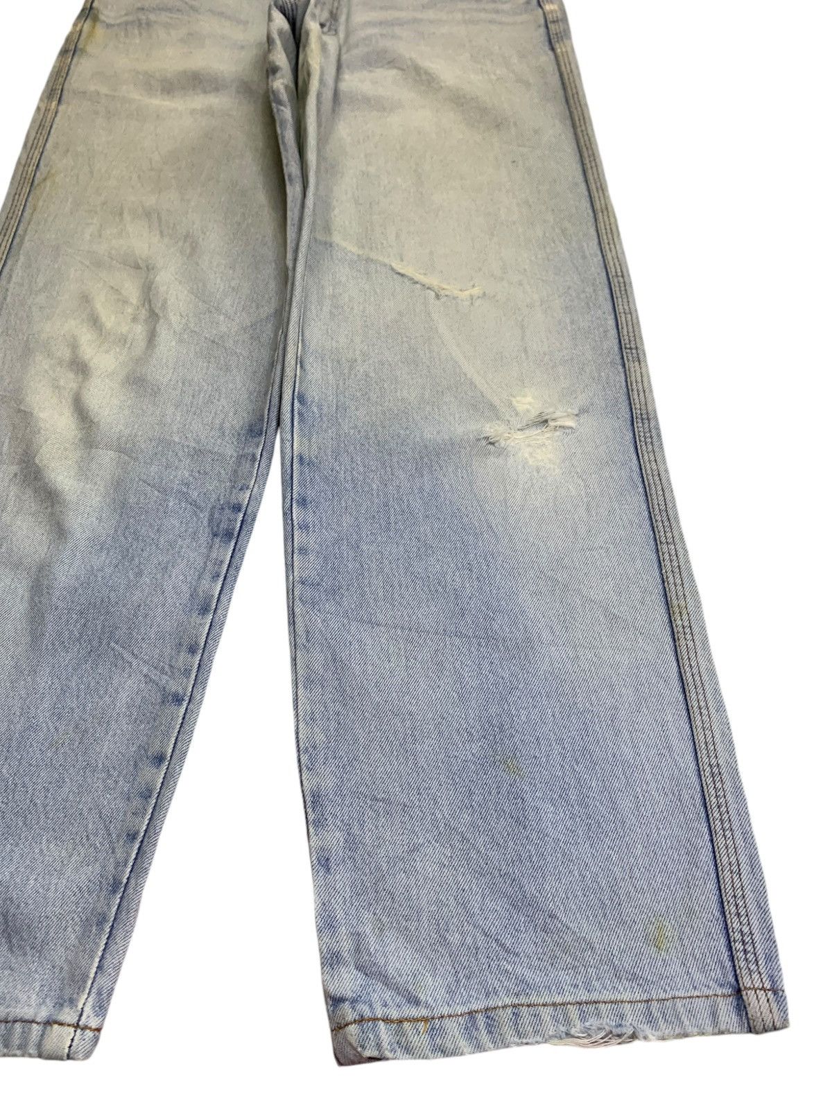 Levi's SALES🔥Vintage 90s Levis Signature Light Wash Distress Jeans Size US 32 / EU 48 - 7 Thumbnail