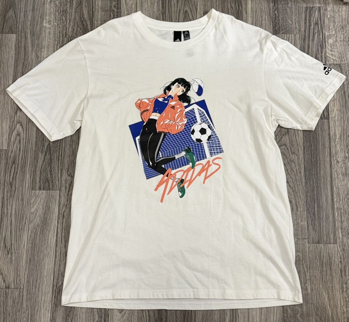 Adidas Adidas Tokyo Anime Girl Soccer Tee Size L Japan Exclusive Size US L / EU 52-54 / 3 - 1 Thumbnail