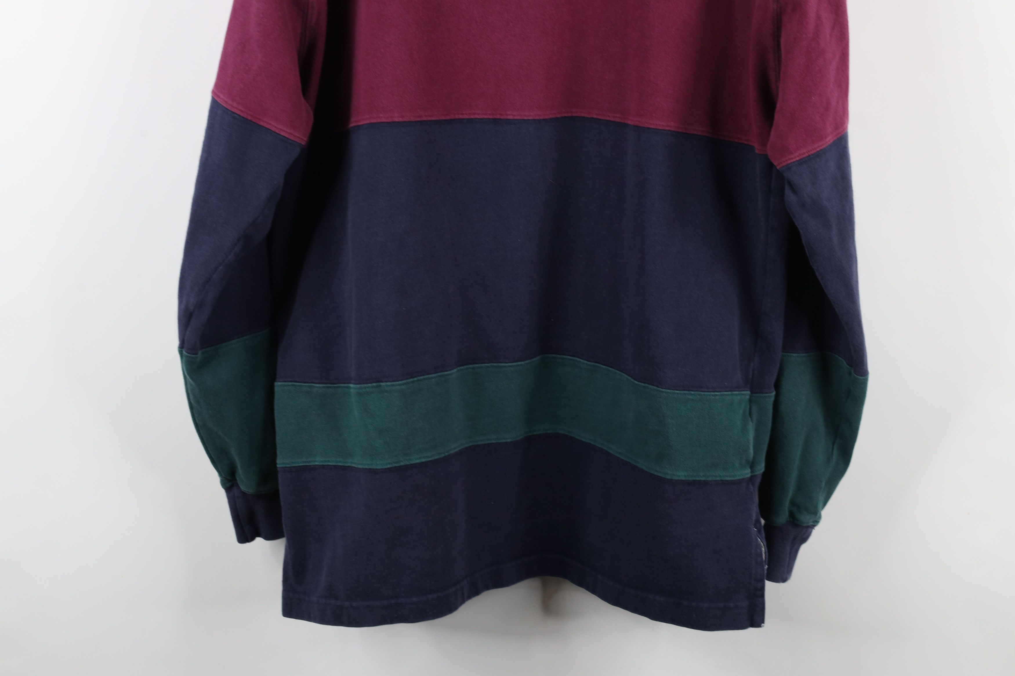 Vintage Vintage 90s Streetwear Striped Long Sleeve Rugby Polo Size US XL / EU 56 / 4 - 13 Thumbnail