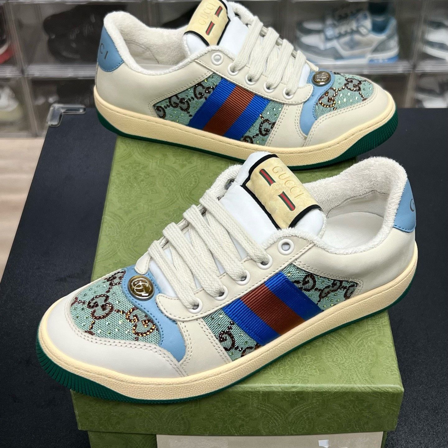 Gucci Gucci Blue Shoes Low Top High Top Size US S / EU 44-46 / 1 - 1 Thumbnail