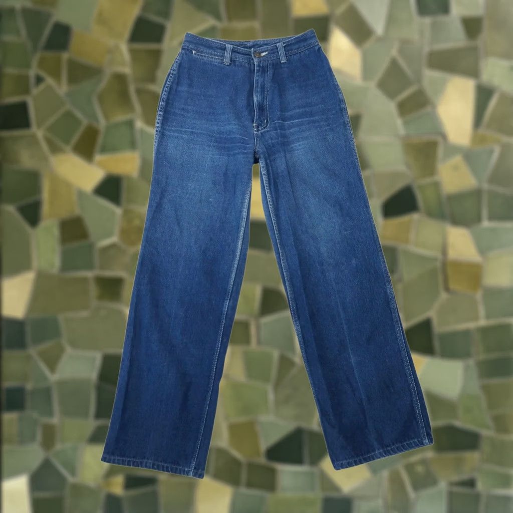 Vintage VINTAGE Bon Bon Jeans Wide Leg Blue Denim High Rise 26" 70s 80s Womens Size 26" / US 2 / IT 38 - 1 Thumbnail