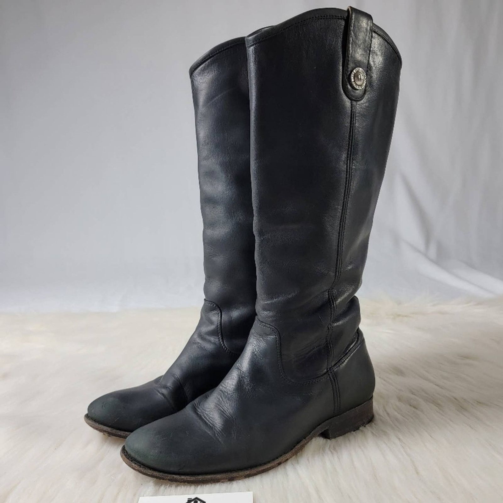 Frye Frye Melissa Knee High Leather Boots in Black - 7 Size US 7 / IT 37 - 1 Thumbnail