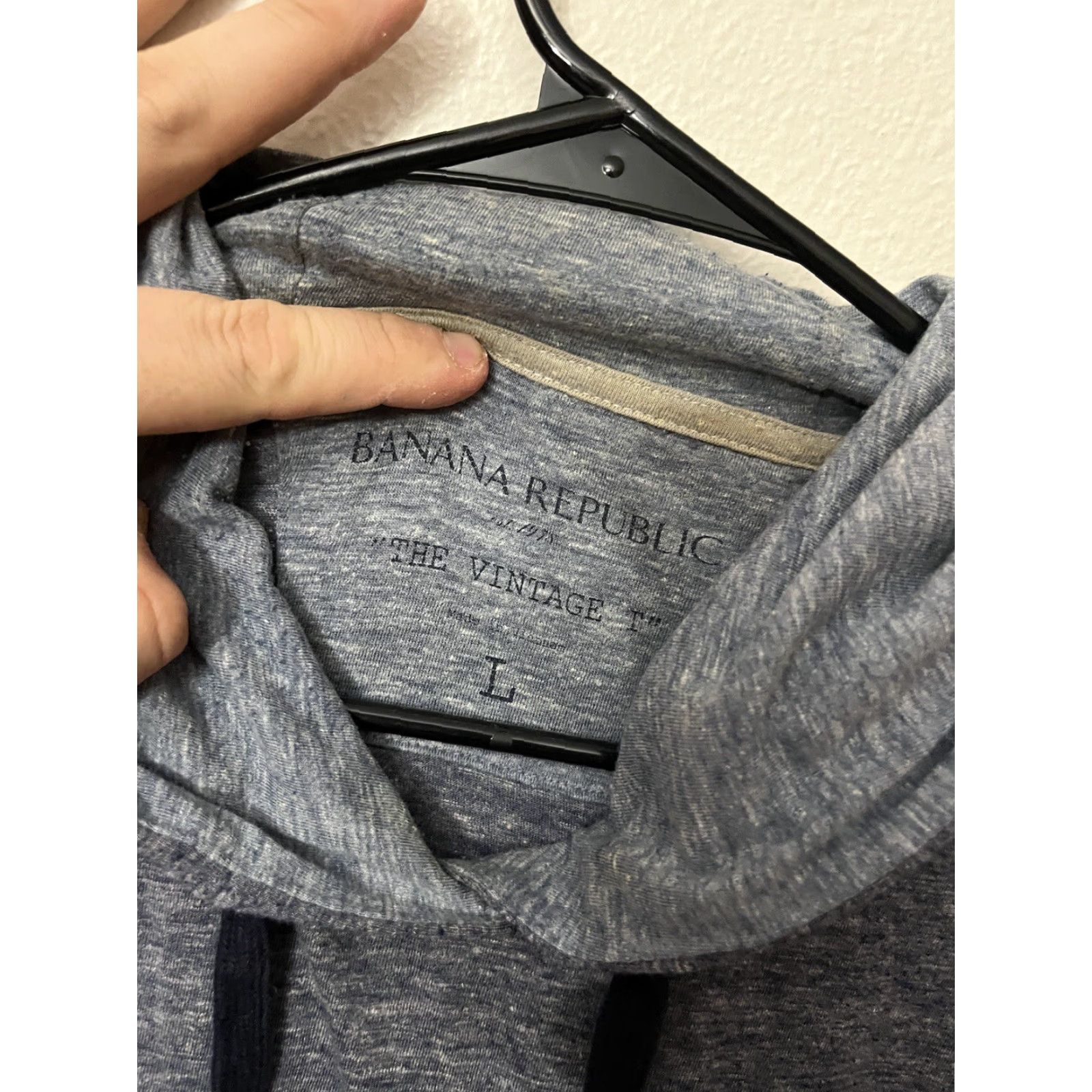 Banana Republic VINTAGE Banana Republic Sweater Hoodie Womens Large Blue Geometric Knit Pullover Casual All Seasons Womens Size L / US 10 / IT 46 - 2 Thumbnail