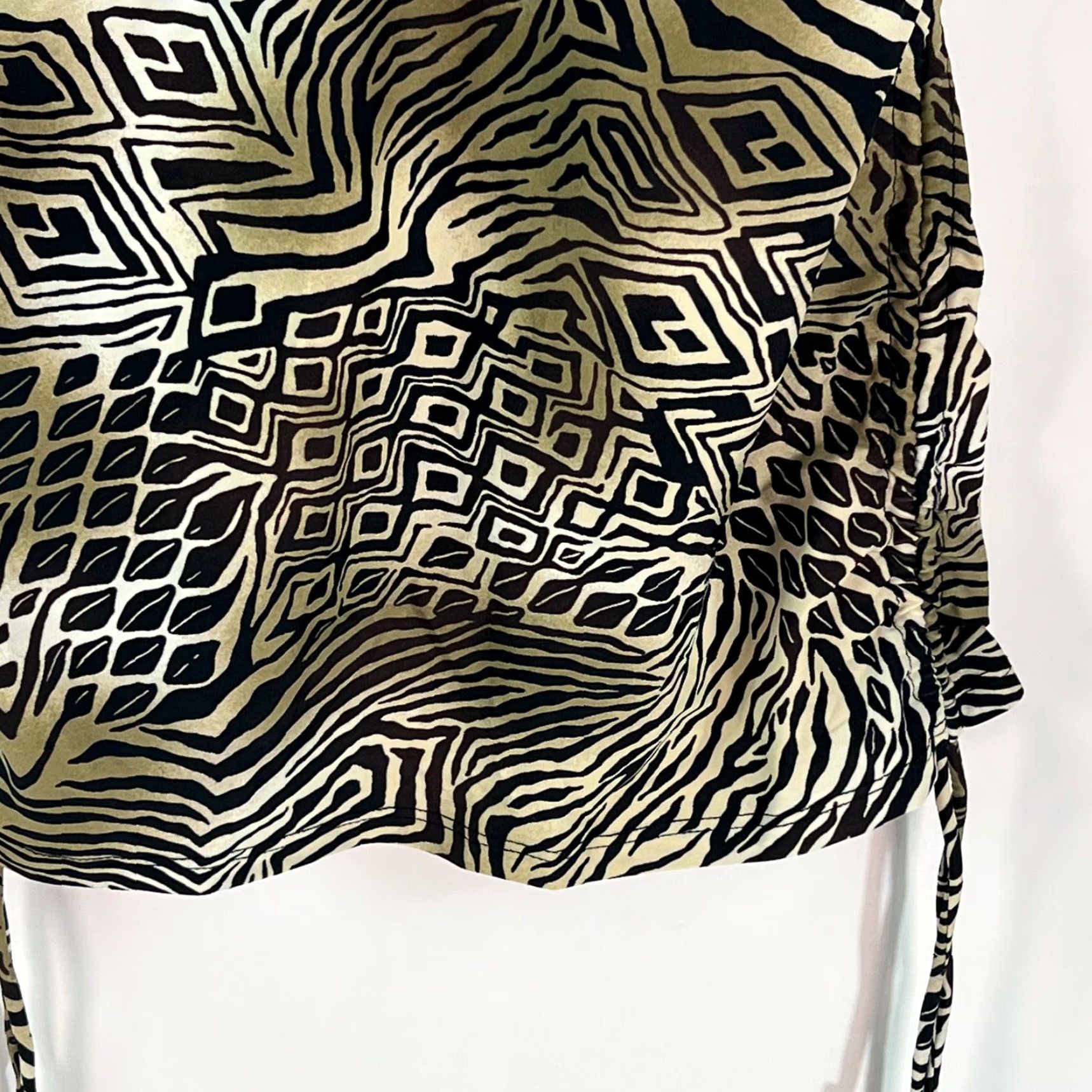 Croft & Barrow Croft & Barrow Top Womens Size 8 Brown Animal Print Tummy Slimmer Halter Size M / US 6-8 / IT 42-44 - 4 Thumbnail