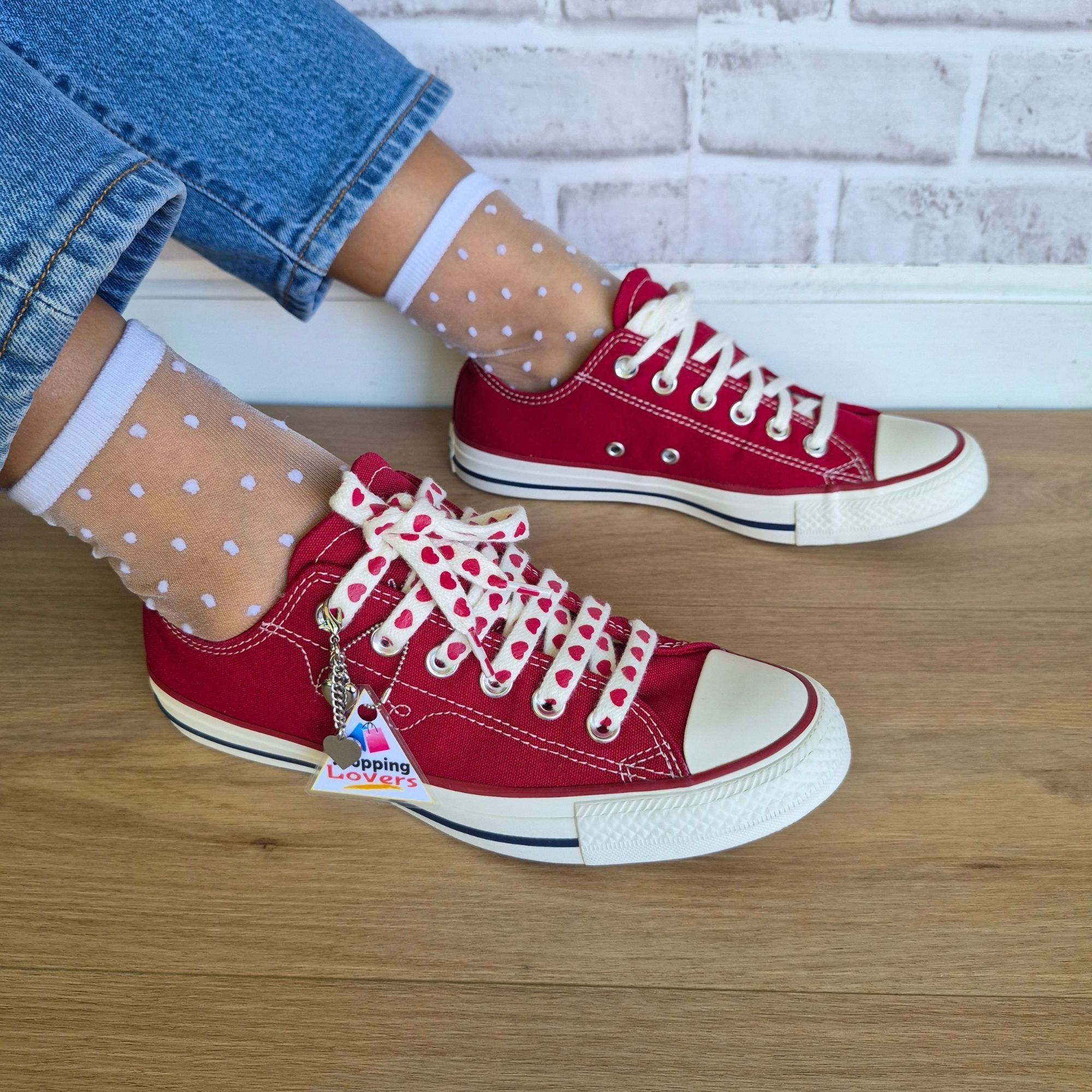 Converse ⭐Converse Chuck Taylor Valentine's Day Low 7.5 Womens shoes Size US 7.5 / IT 37.5 - 4 Thumbnail