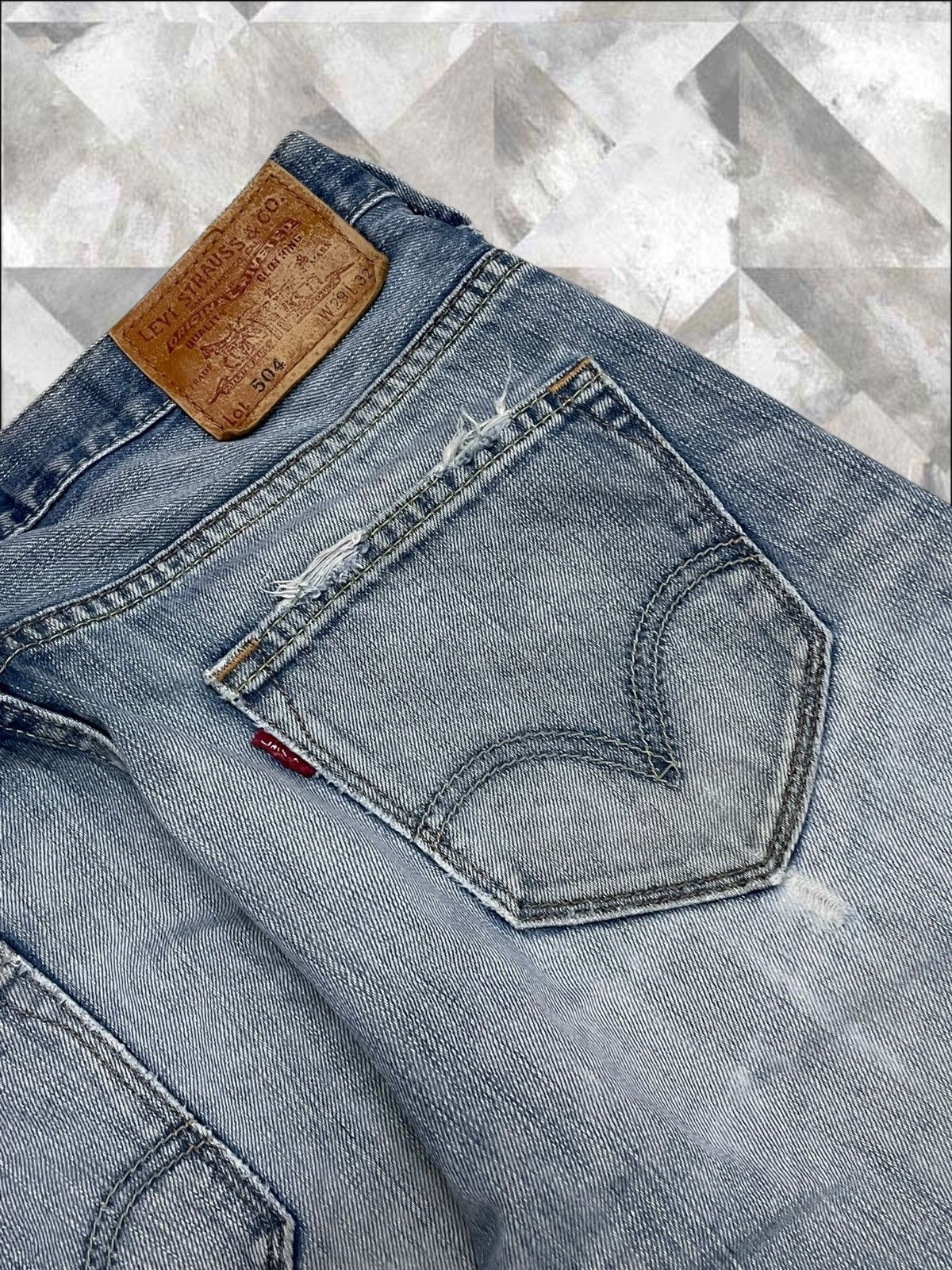 Levi's Vintage Clothing Vintage Og Designer Levis 504 Distressed Straight Denim Size US 30 / EU 46 - 16 Thumbnail