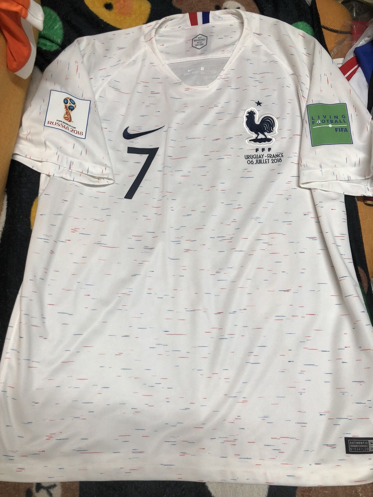 Adidas Fifa World Cup Soccer Jersey France World Cup 2018 away shirt 7 Griezmann Grailed